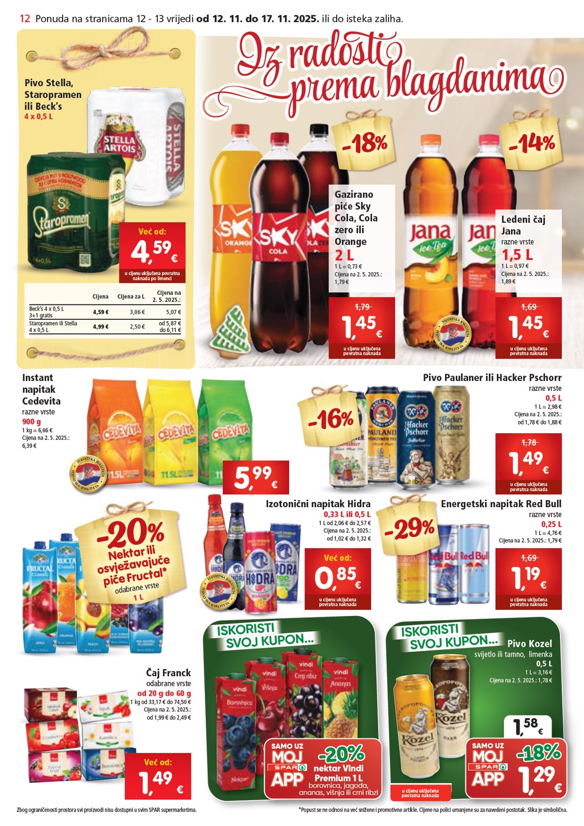 spar - Prelistajte katalog SPAR, vrijedi od 12.11. do 17.11. - page: 12