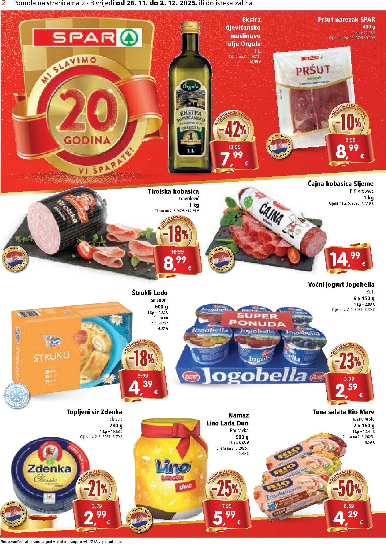 spar - Prelistajte katalog SPAR, vrijedi od 26.11. do 02.12. - page: 2