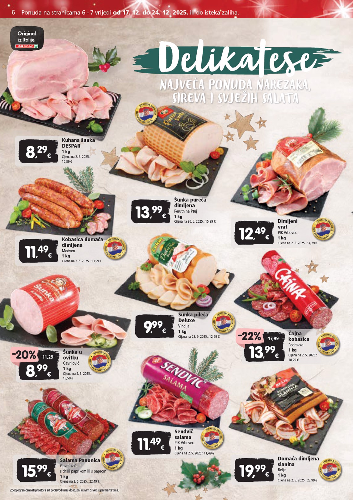 spar - Prelistajte katalog SPAR, vrijedi od 17.12. do 24.12. - page: 6