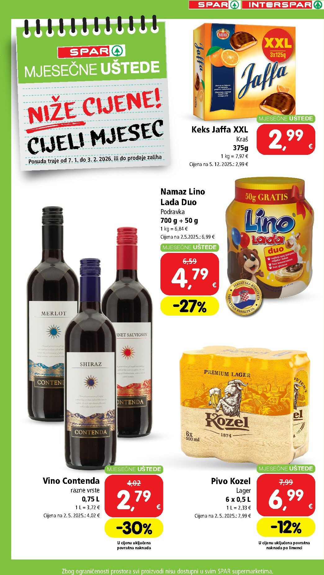 spar - Prelistajte katalog SPAR - Mjesečne uštede, vrijedi od 07.01. do 03.02. - page: 3