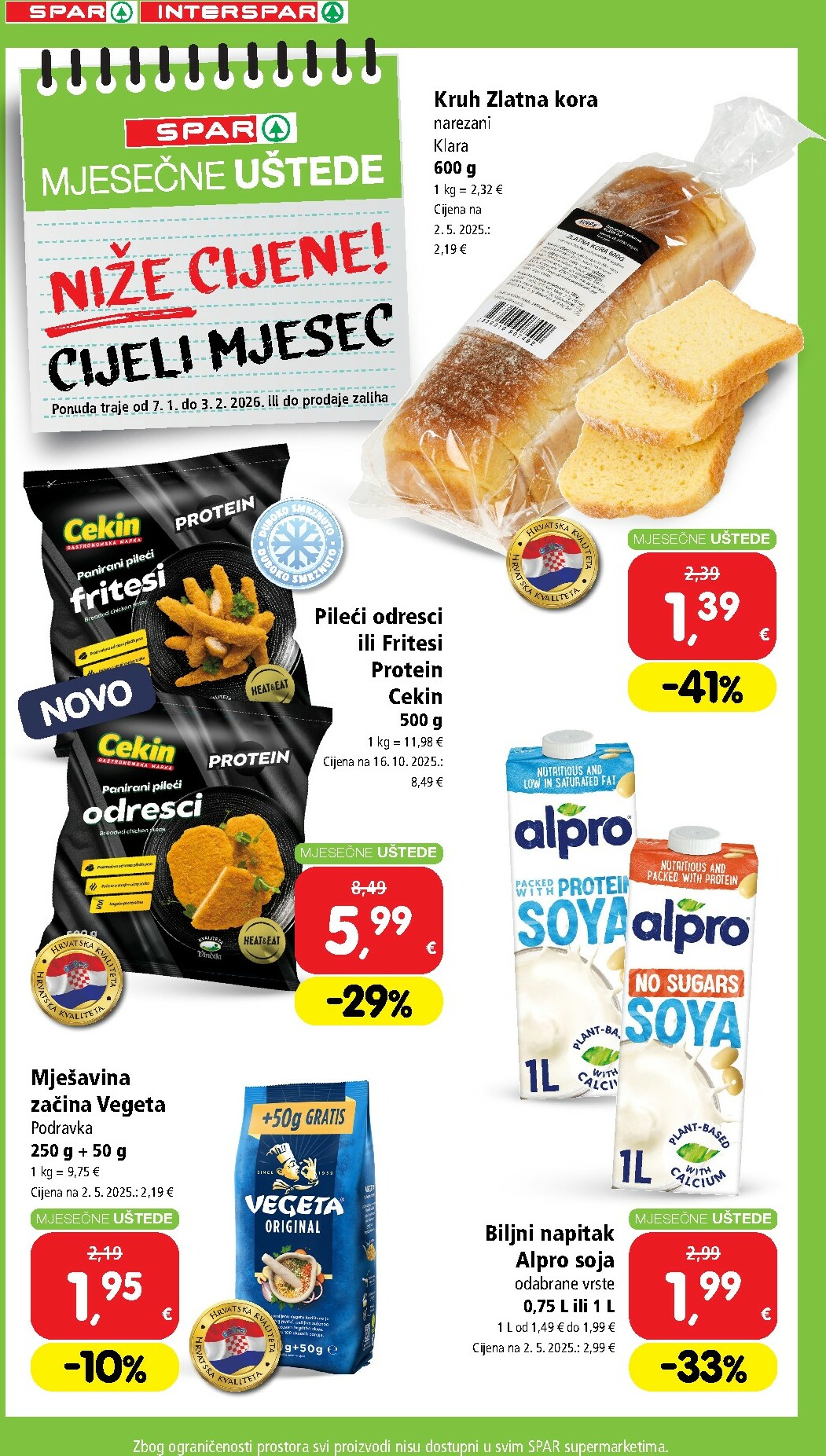spar - Prelistajte katalog SPAR - Mjesečne uštede, vrijedi od 07.01. do 03.02. - page: 2