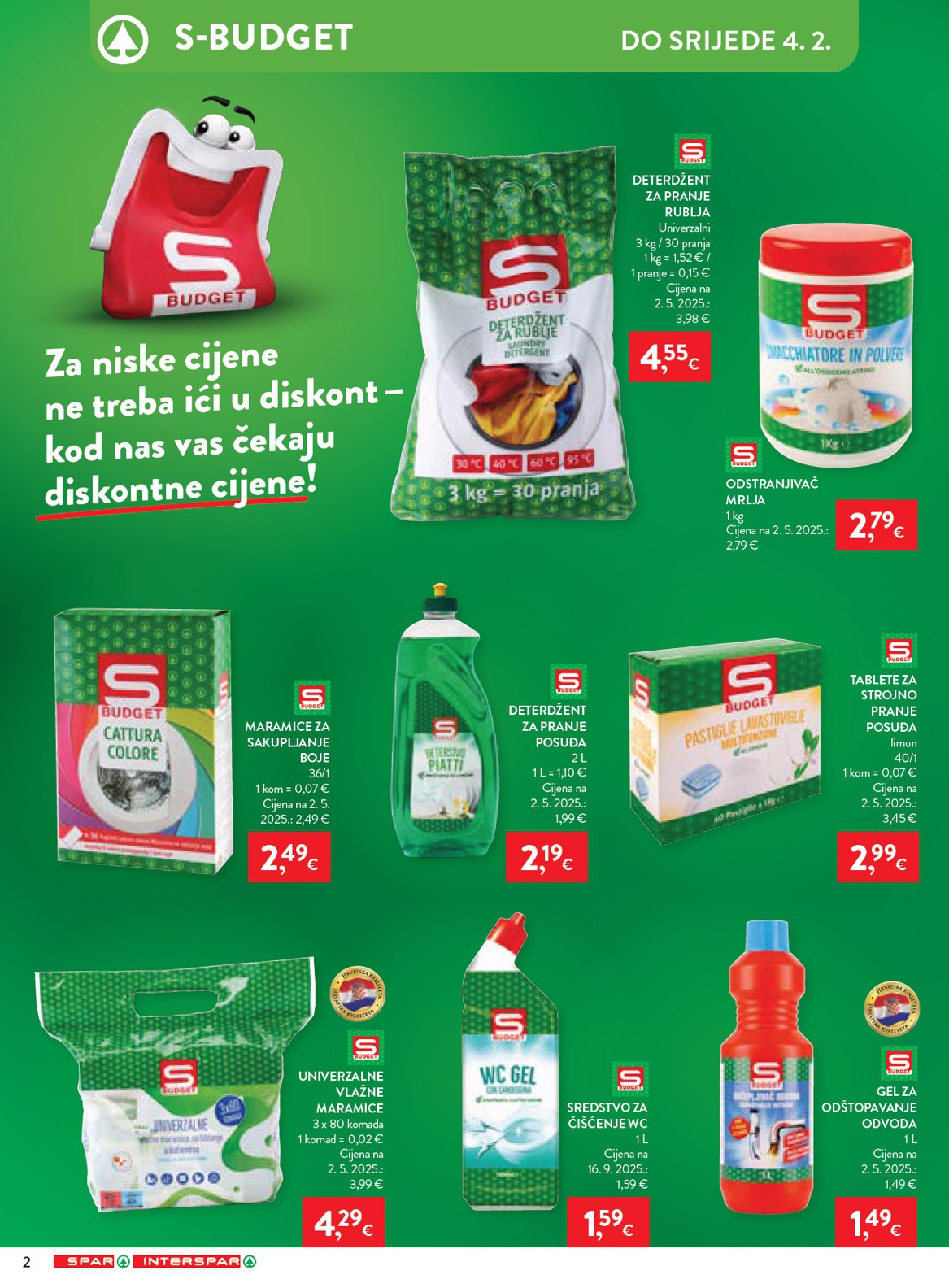 spar - Prelistajte katalog SPAR - S-Budget, vrijedi od 15.01. do 04.02. - page: 2