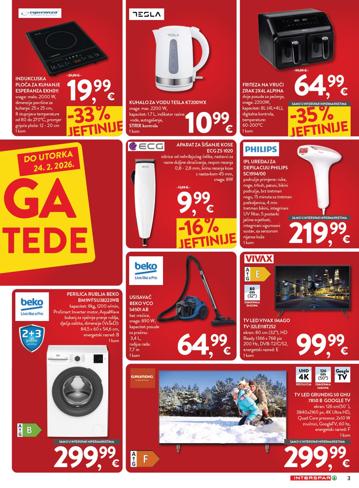 spar - Prelistajte katalog INTERSPAR - Mega uštede, vrijedi od 11.02.2026 do 24.02.2026 - page: 3