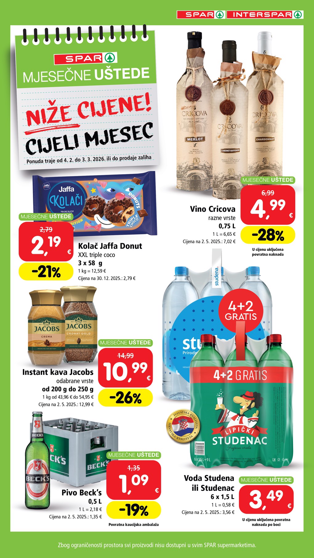 spar - Prelistajte katalog SPAR - Mjesečne uštede, vrijedi od 04.02.2026 do 03.03.2026 - page: 3