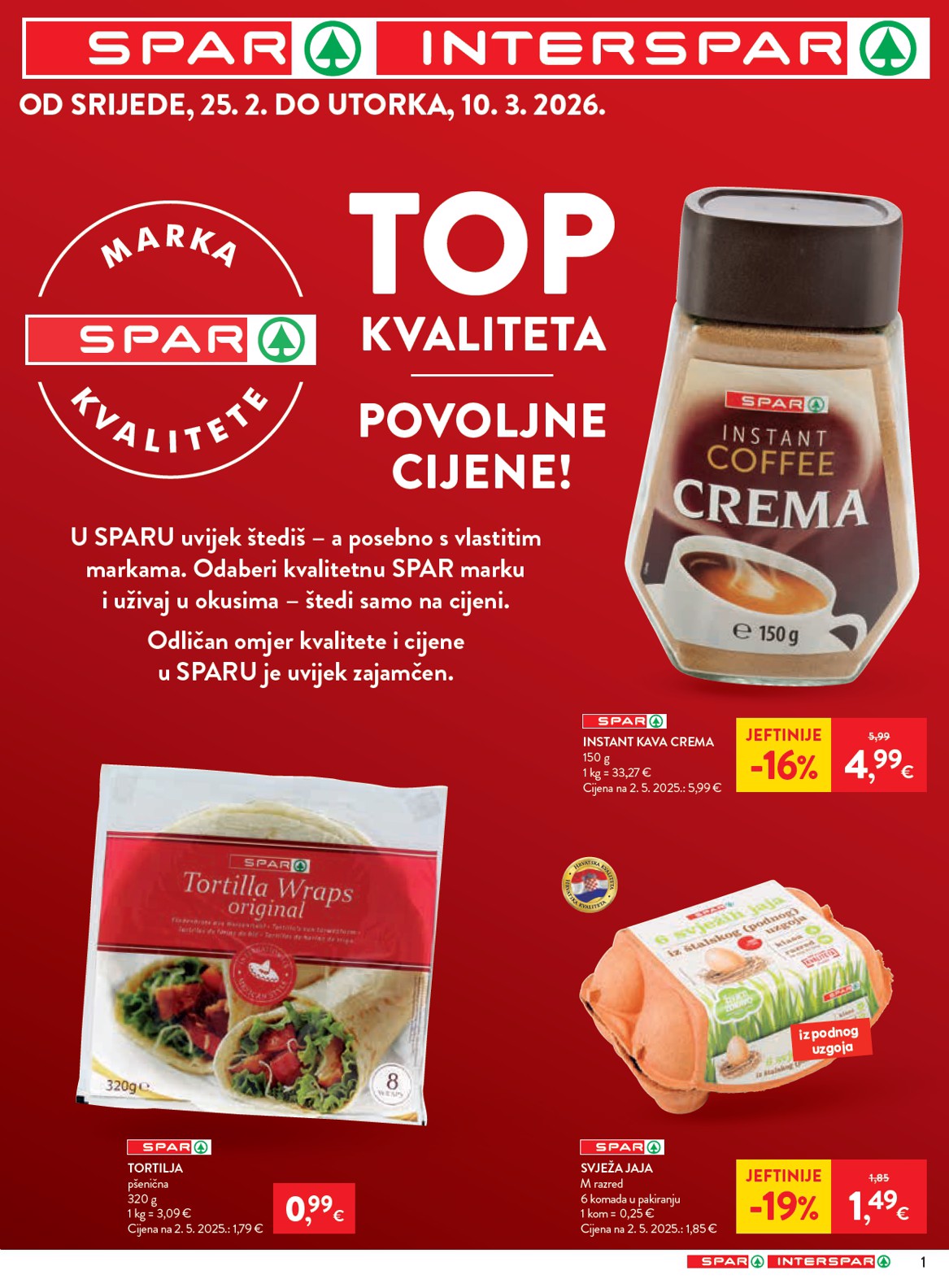 spar - Prelistajte katalog SPAR - Megabon, vrijedi od 25.02.2026 do 10.03.2026