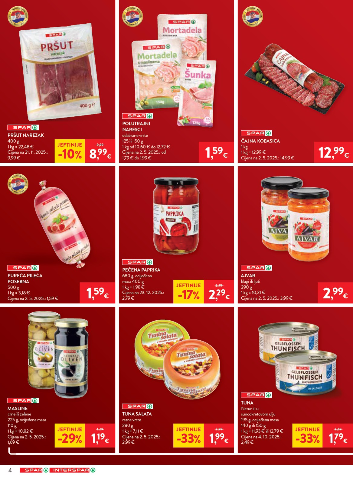 spar - Prelistajte katalog SPAR - Megabon, vrijedi od 25.02.2026 do 10.03.2026 - page: 4