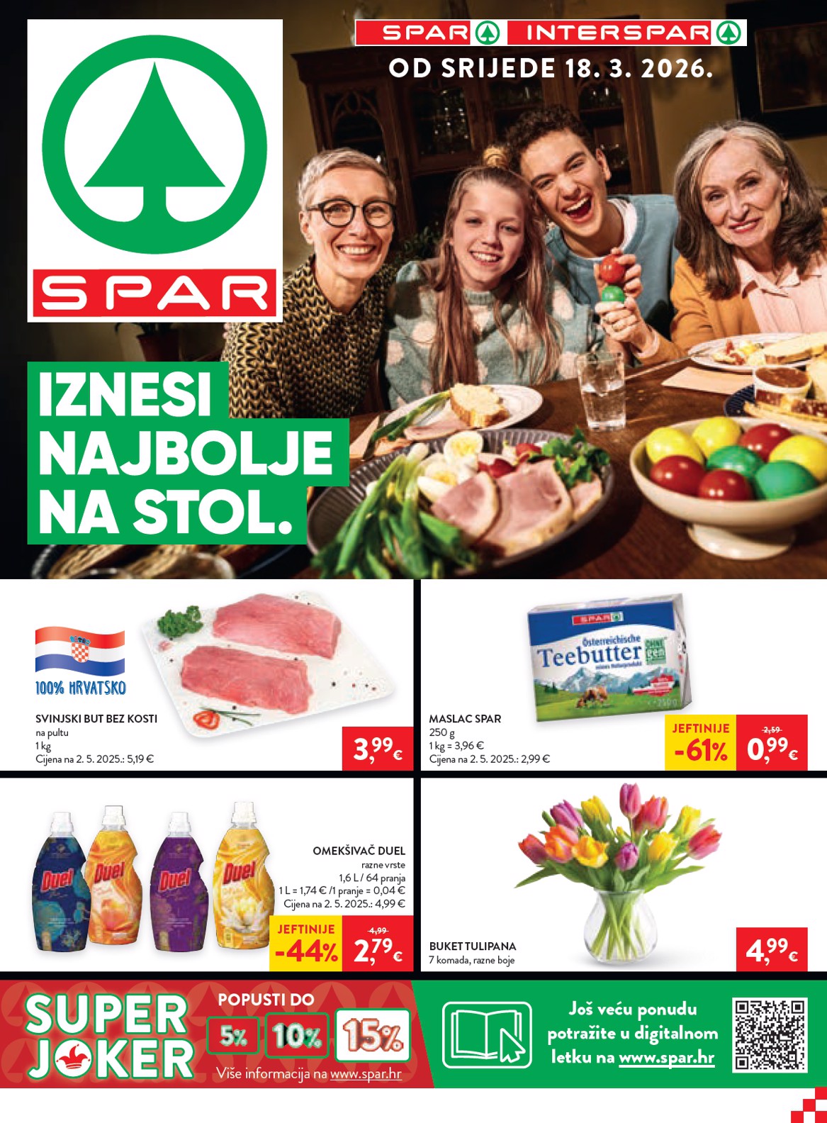 spar - Prelistajte katalog SPAR, vrijedi od 18.03.2026 do 24.03.2026
