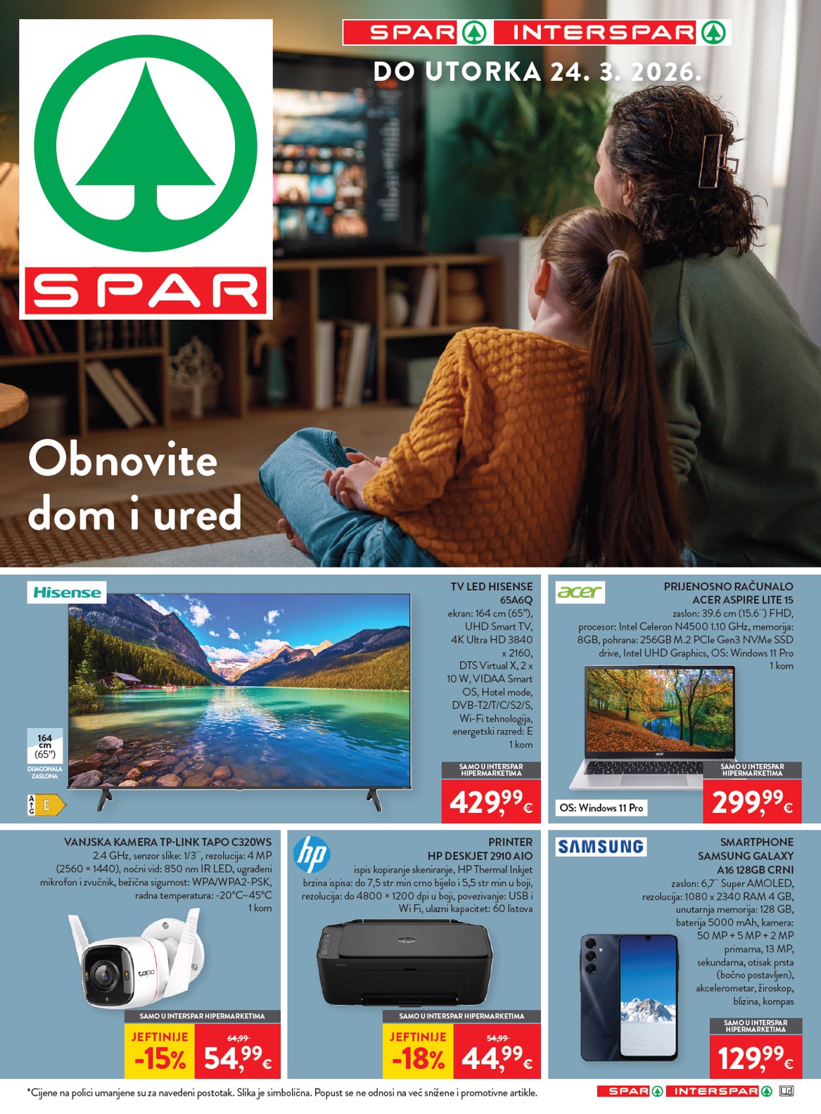 spar - Prelistajte katalog SPAR - Ponuda neprehrane, vrijedi od 11.03.2026 do 17.03.2026