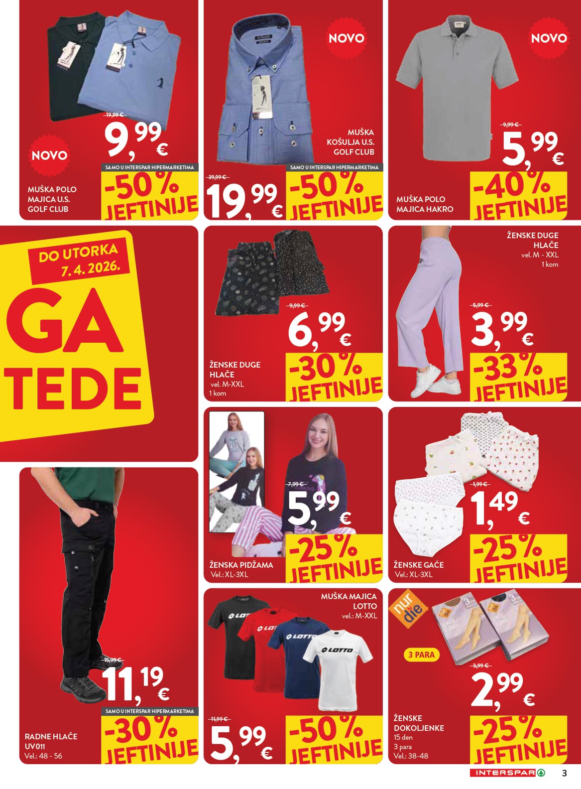 spar - Prelistajte katalog INTERSPAR - Mega bon, vrijedi od 18.03.2026 do 07.04.2026 - page: 3