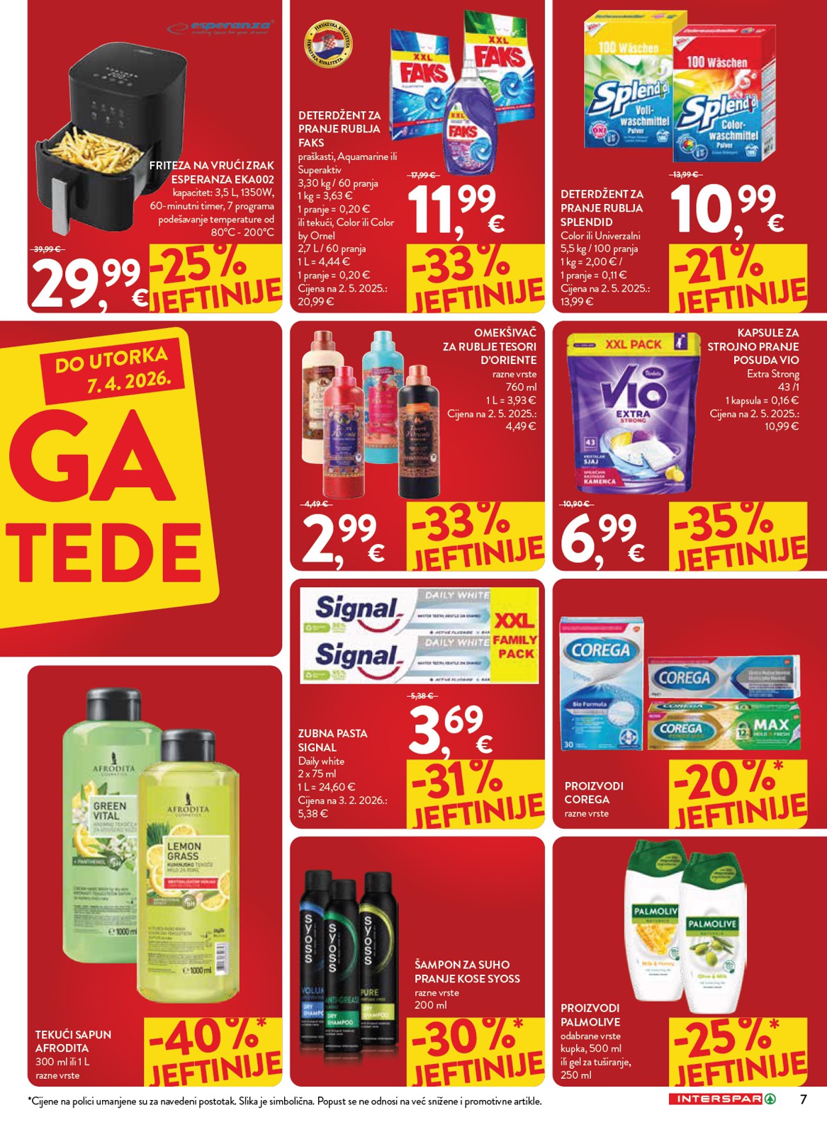 spar - Prelistajte katalog INTERSPAR - Mega bon, vrijedi od 18.03.2026 do 07.04.2026 - page: 7