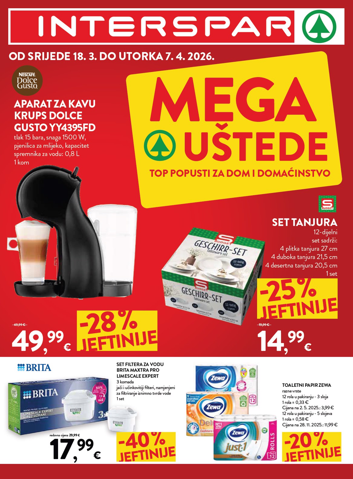 spar - Prelistajte katalog INTERSPAR - Mega bon, vrijedi od 18.03.2026 do 07.04.2026