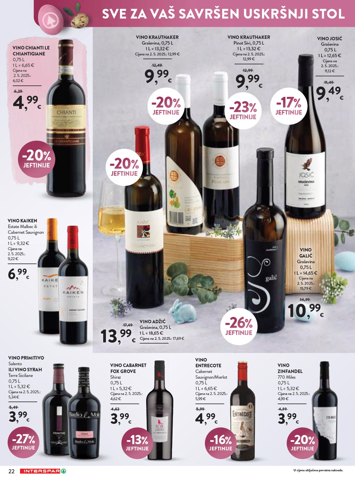 spar - Prelistajte katalog SPAR - Katalog delicije, vrijedi od 19.03.2026 do 04.04.2026 - page: 22