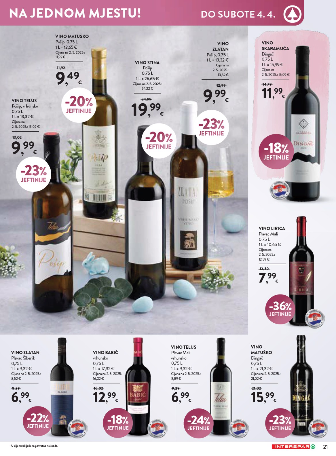 spar - Prelistajte katalog SPAR - Katalog delicije, vrijedi od 19.03.2026 do 04.04.2026 - page: 21