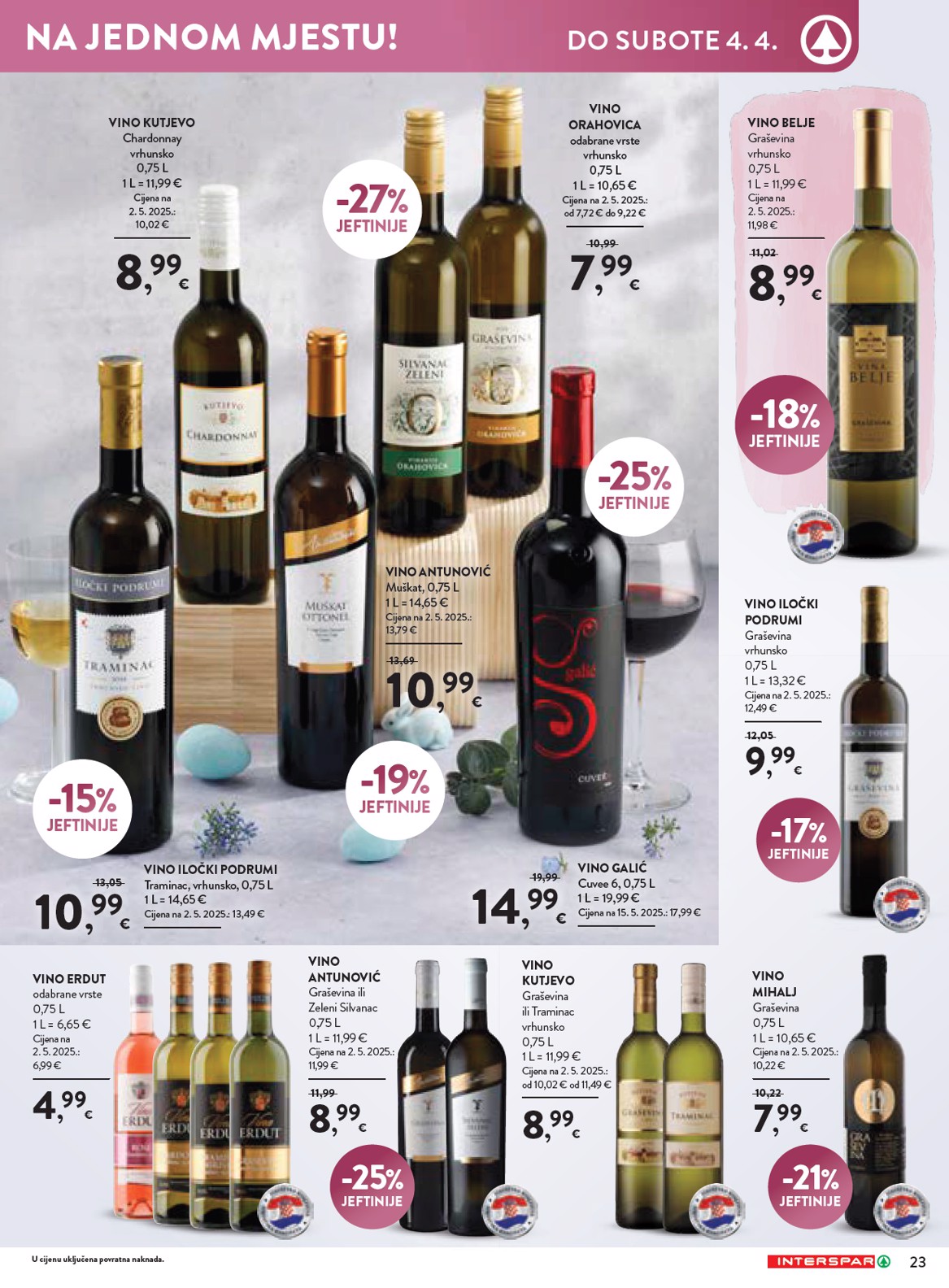 spar - Prelistajte katalog SPAR - Katalog delicije, vrijedi od 19.03.2026 do 04.04.2026 - page: 23