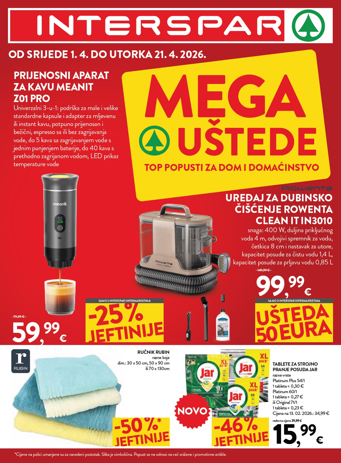 spar - Prelistajte katalog SPAR - Mega bon, vrijedi od 01.04.2026 do 21.04.2026