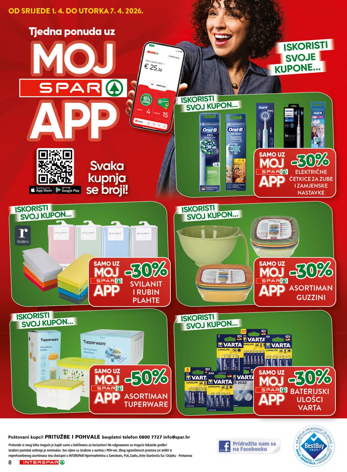 spar - Prelistajte katalog SPAR - Mega bon, vrijedi od 01.04.2026 do 21.04.2026 - page: 8