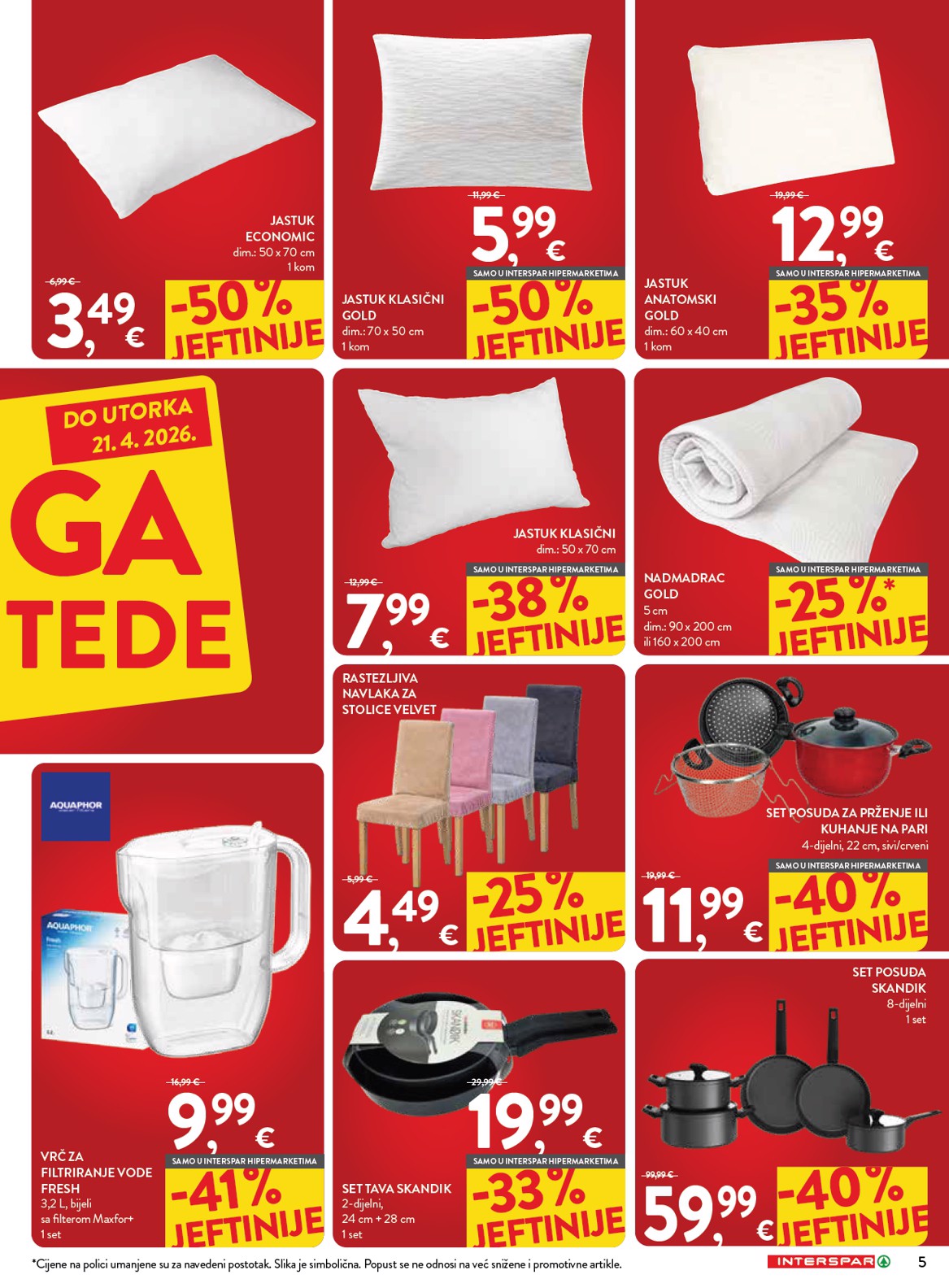 spar - Prelistajte katalog SPAR - Mega bon, vrijedi od 01.04.2026 do 21.04.2026 - page: 5