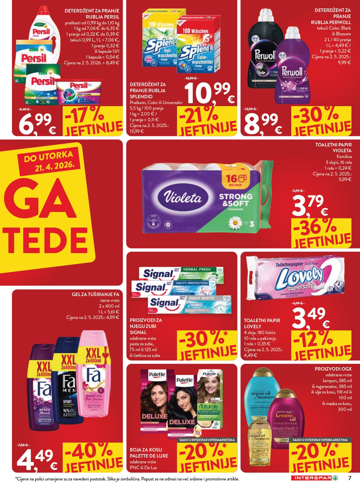 spar - Prelistajte katalog SPAR - Mega bon, vrijedi od 01.04.2026 do 21.04.2026 - page: 7