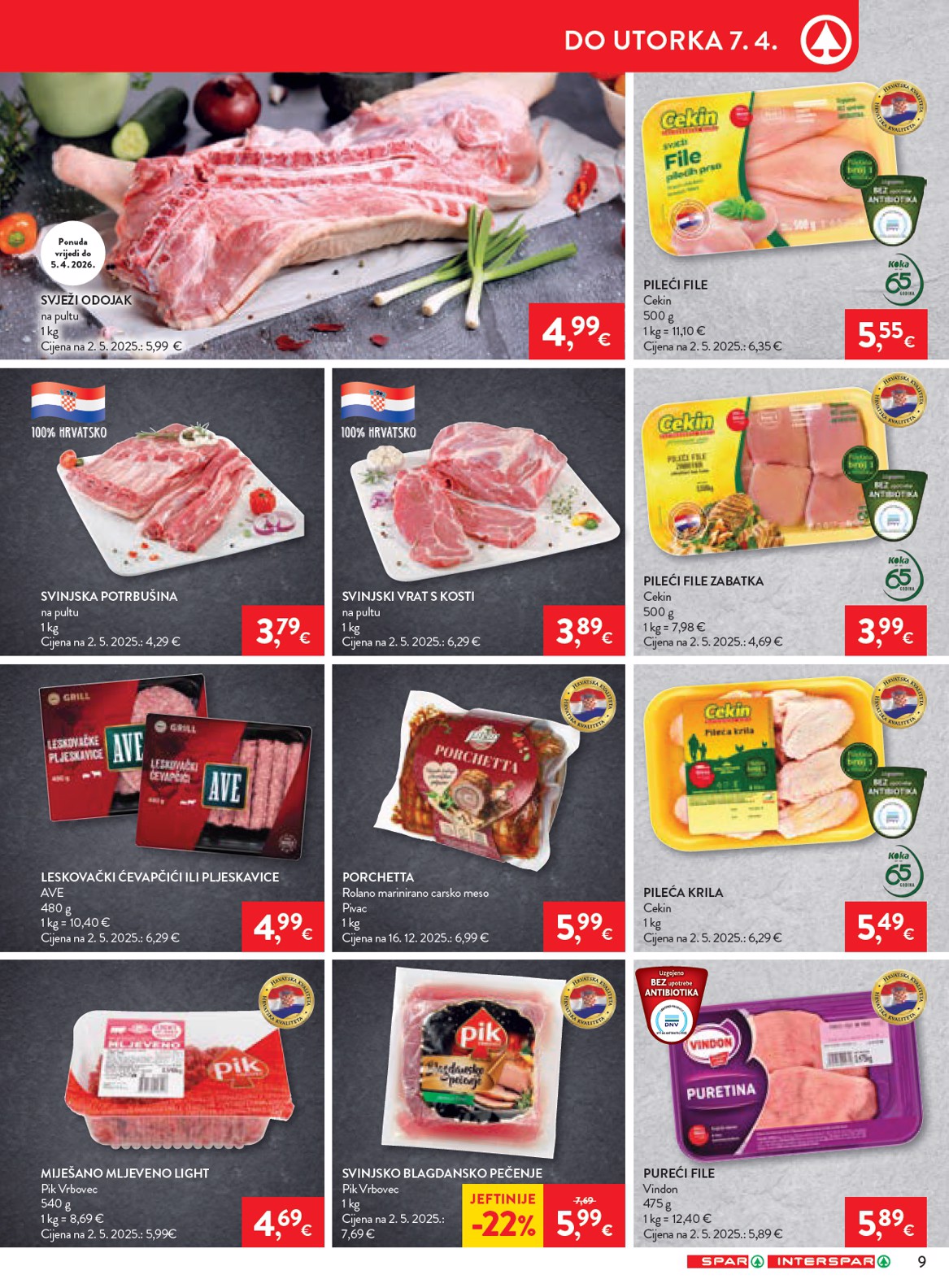 spar - Prelistajte katalog SPAR, vrijedi od 01.04.2026 do 07.04.2026 - page: 9