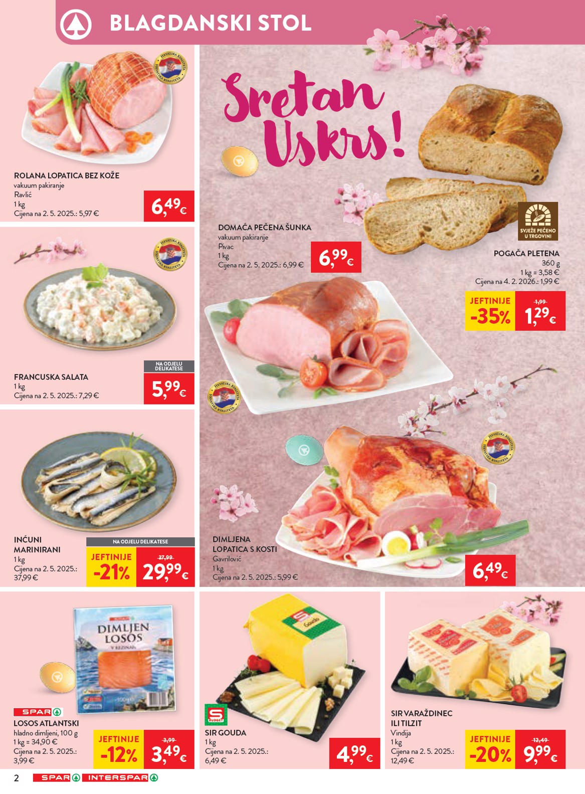 spar - Prelistajte katalog SPAR, vrijedi od 01.04.2026 do 07.04.2026 - page: 2