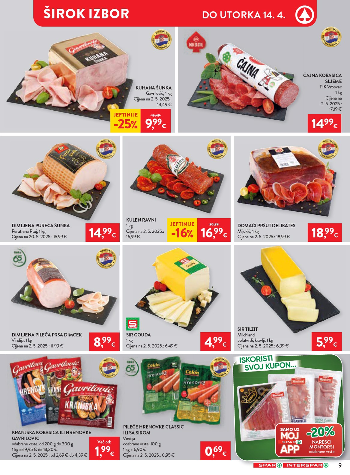 spar - Prelistajte katalog SPAR, vrijedi od 08.04.2026 do 14.04.2026 - page: 9