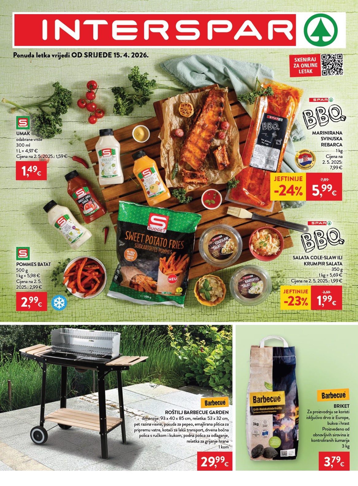 spar - Budući INTERSPAR letak vrijedi od srijede 15.04.2026 do utorka 21.04.2026