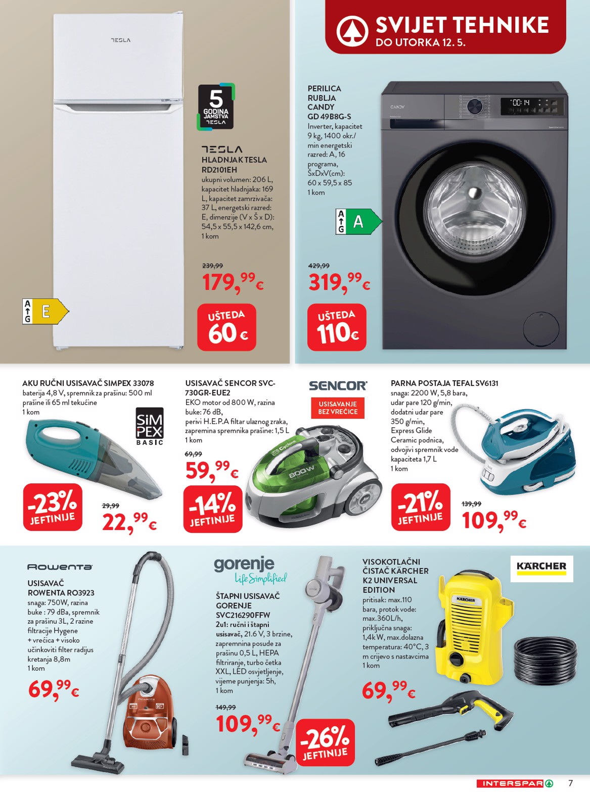 spar - Aktualni INTERSPAR - Apartmani katalog vrijedi od srijede 15.04.2026 do utorka 12.05.2026 - page: 7