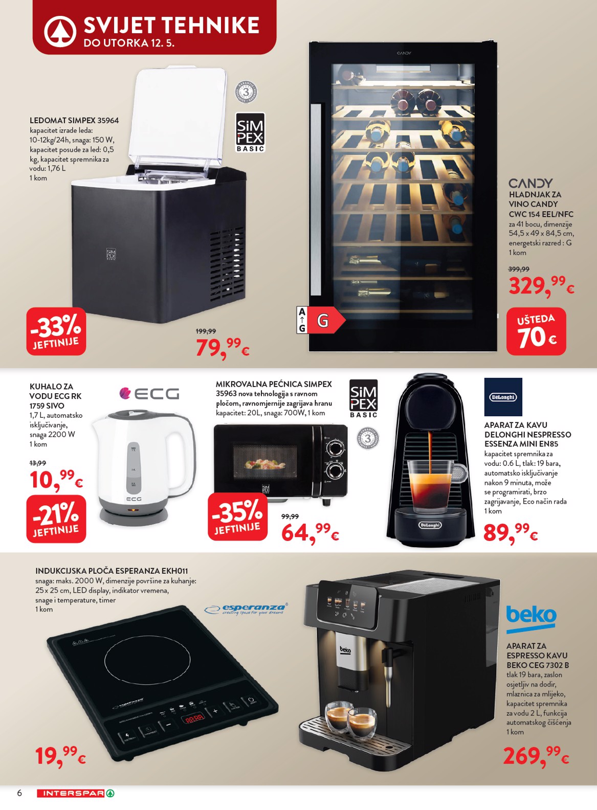 spar - Aktualni INTERSPAR - Apartmani katalog vrijedi od srijede 15.04.2026 do utorka 12.05.2026 - page: 6