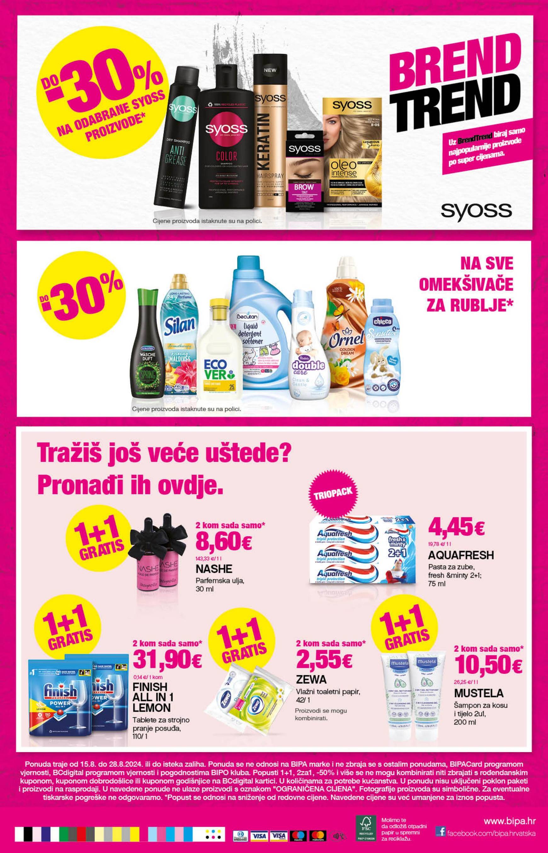 bipa - Novi katalog BIPA 15.08. - 28.08. - page: 16