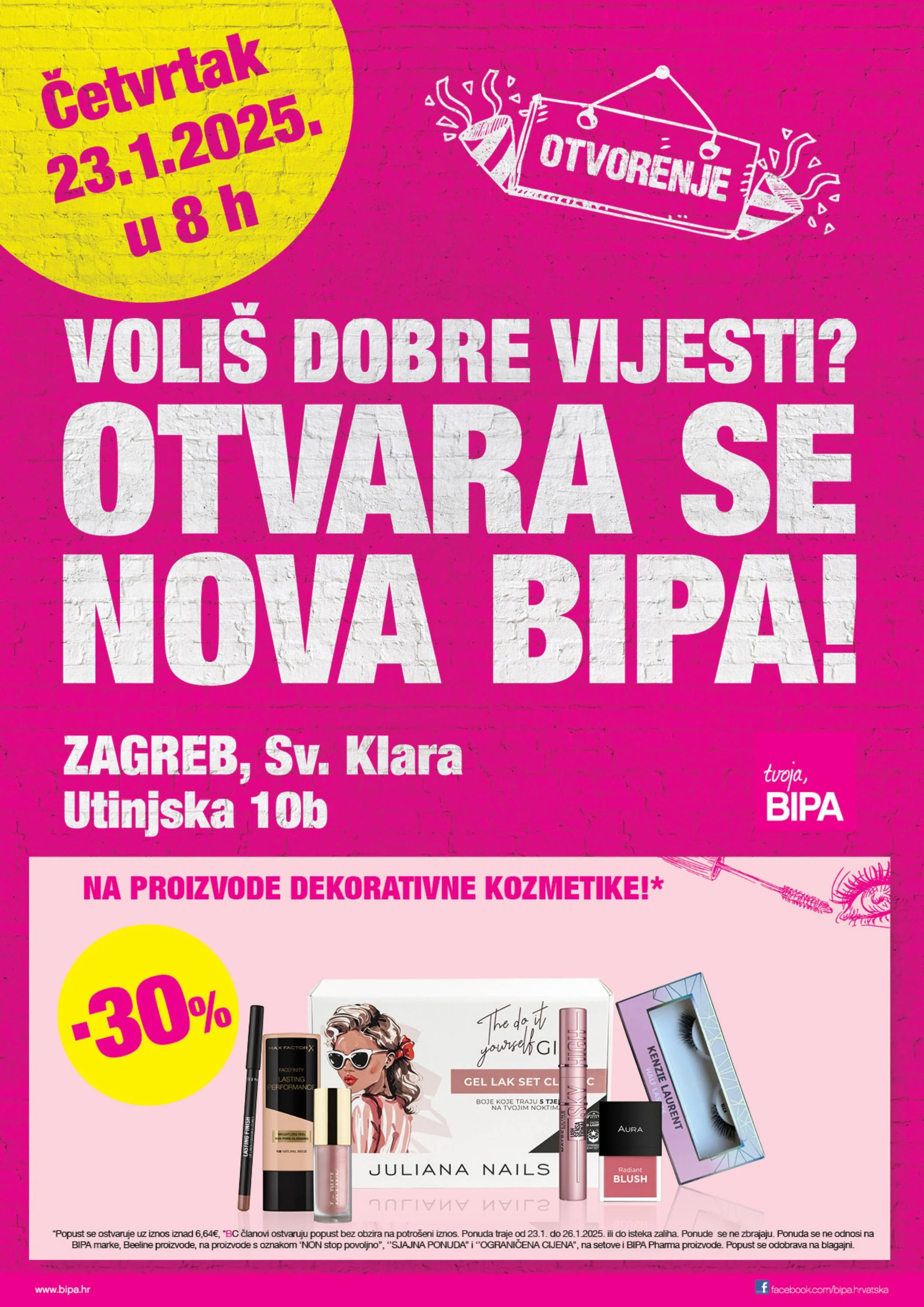 bipa - BIPA - Letak otvorenja Sveta Klara katalog vrijedi od 23.01. do 05.02.