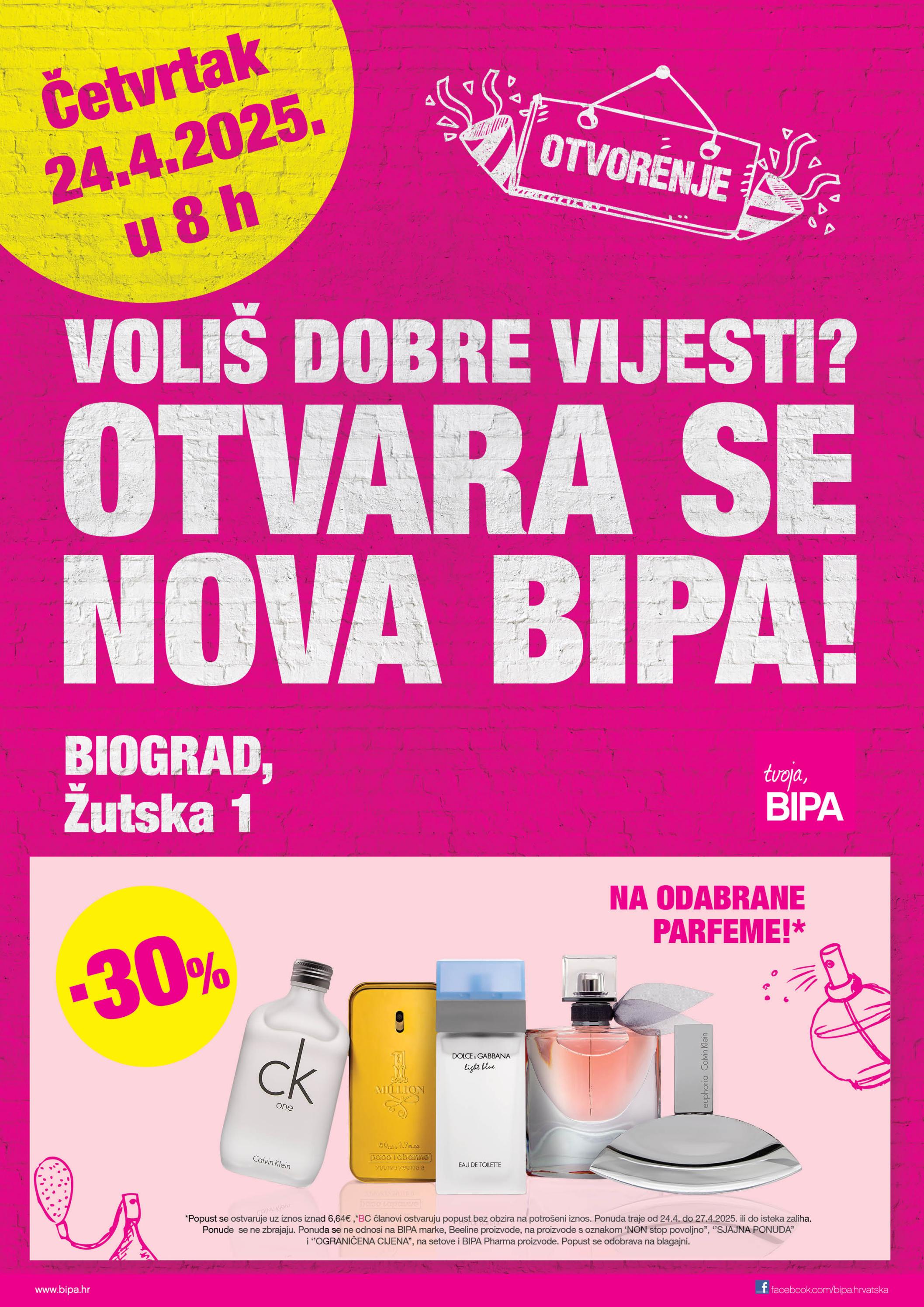 bipa - BIPA - Letak otvorenja Biograd katalog vrijedi od 17.04. do 30.04.
