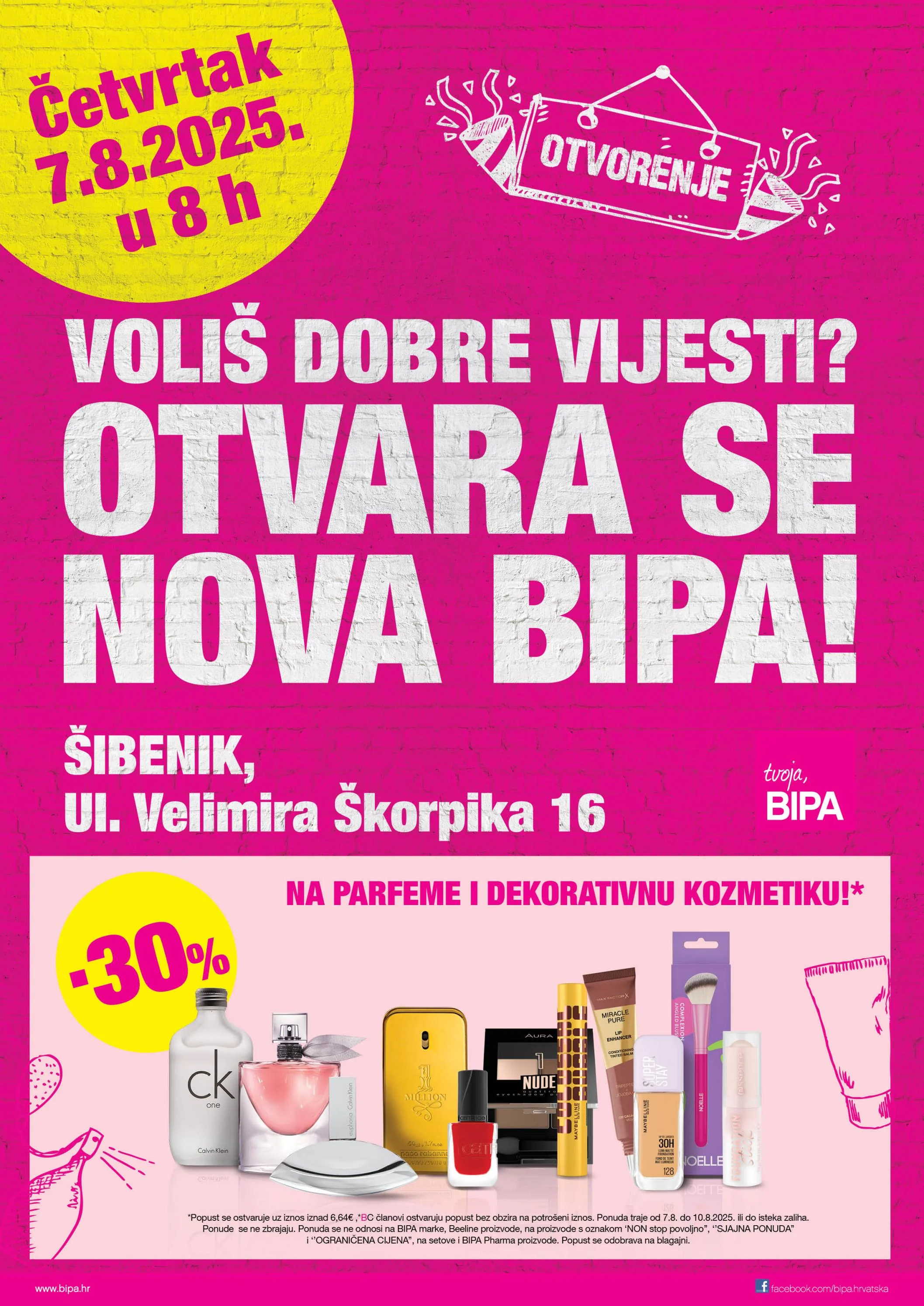 bipa - Prelistajte katalog BIPA - Letak otvorenja Šibenik, vrijedi od 07.08. do 20.08.
