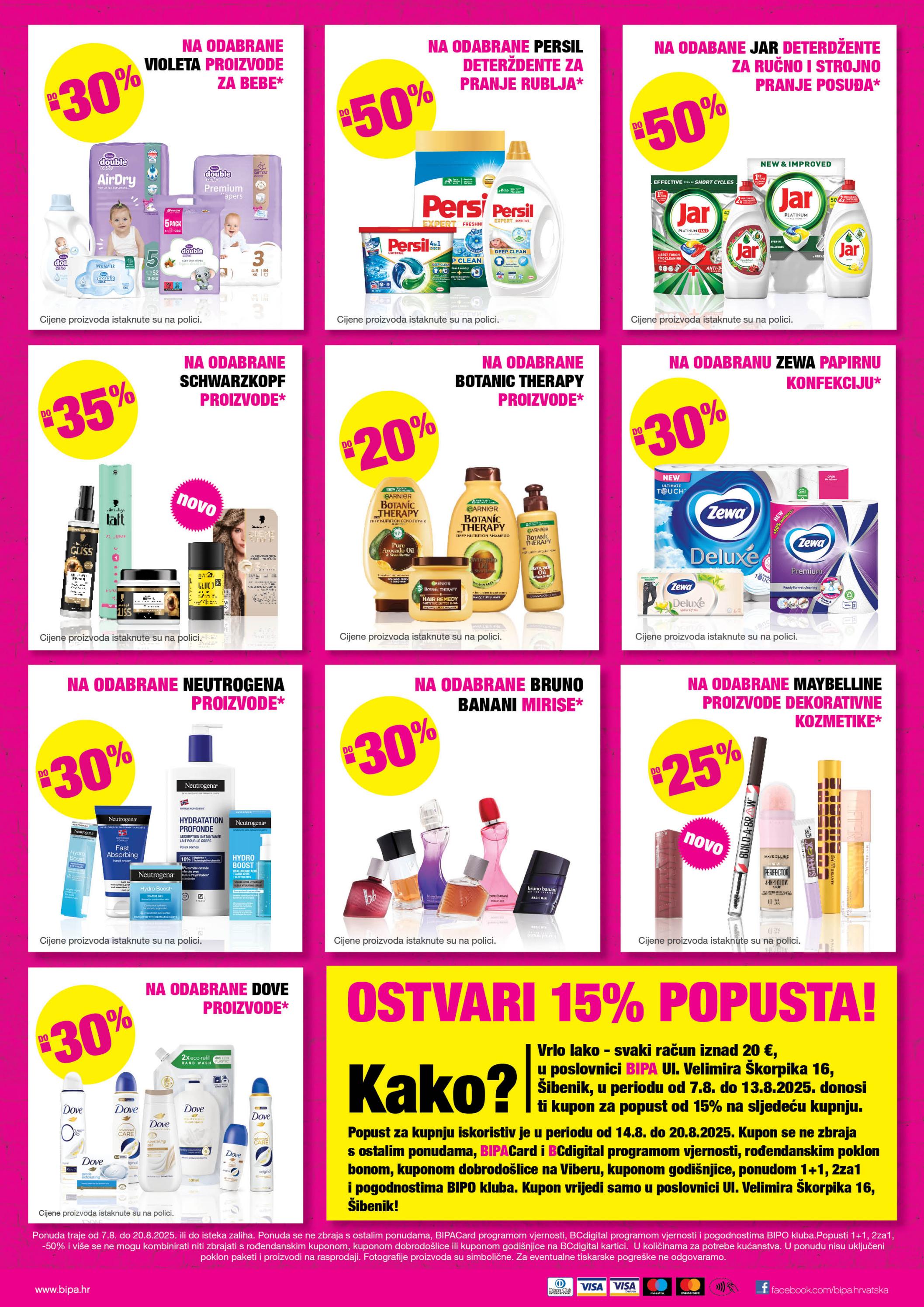 bipa - Prelistajte katalog BIPA - Letak otvorenja Šibenik, vrijedi od 07.08. do 20.08. - page: 2