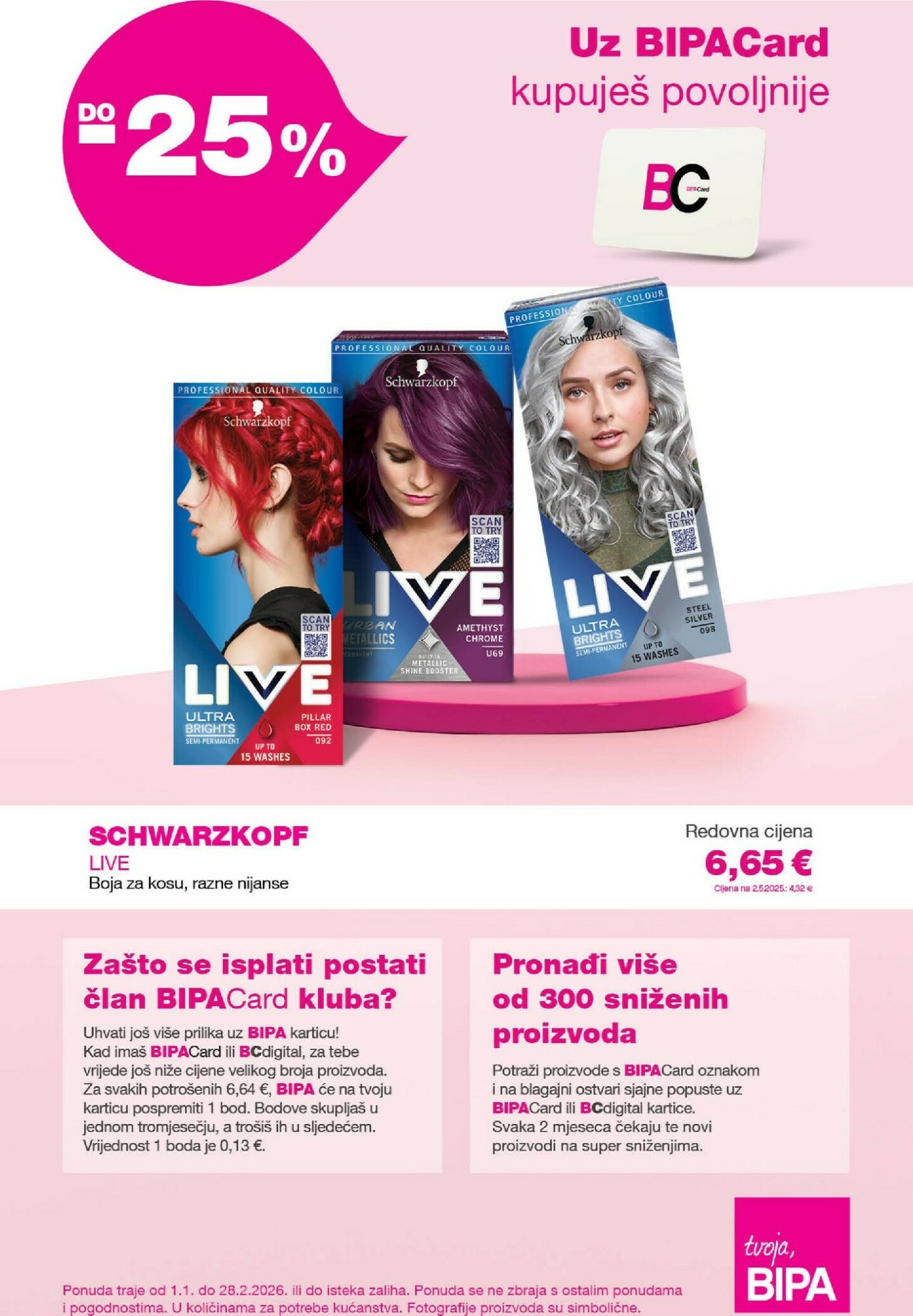 bipa - Prelistajte katalog BIPACard, vrijedi od 01.01. do 28.02.