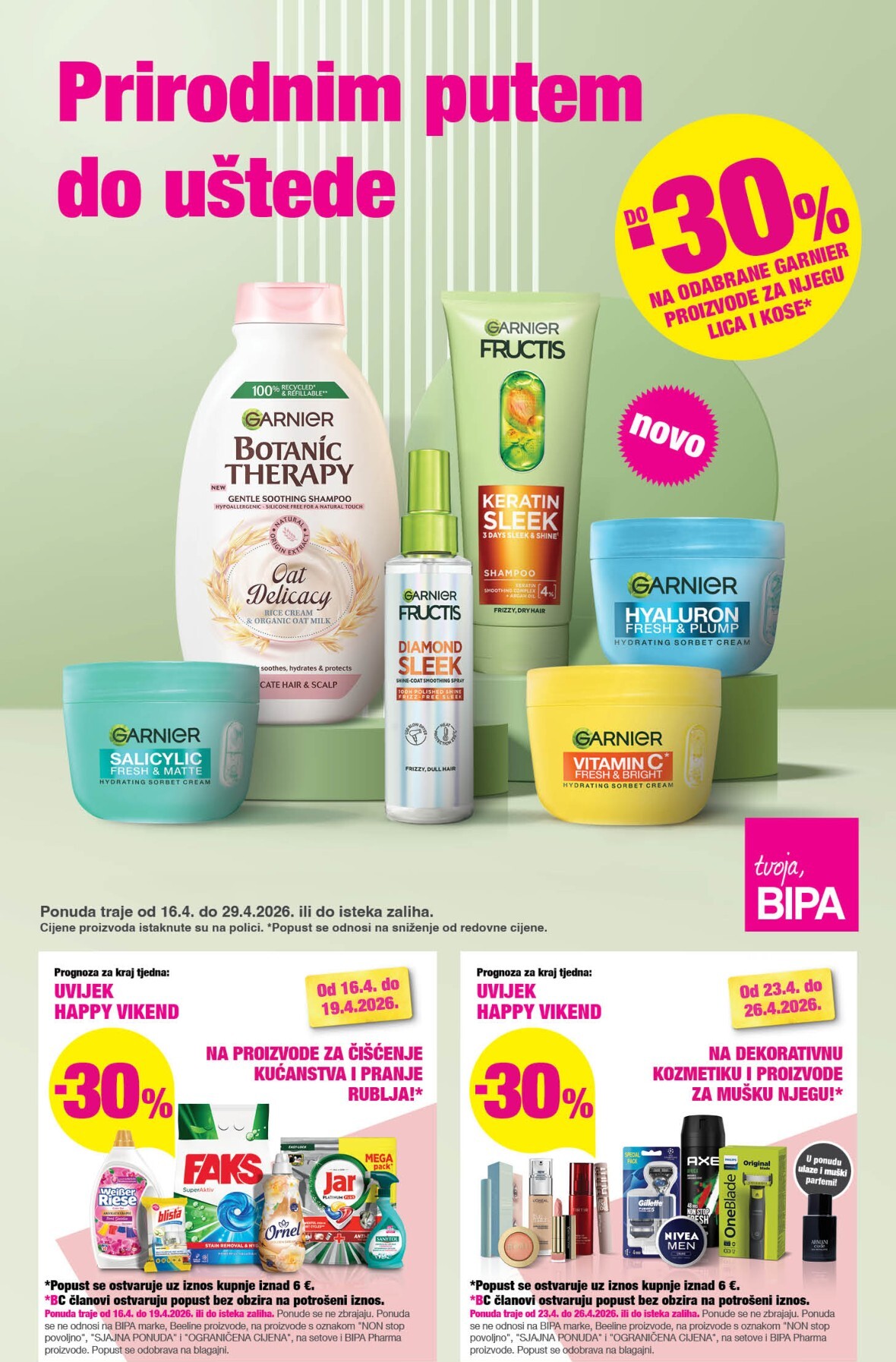 bipa - Aktualni BIPA katalog vrijedi od četvrtka 16.04.2026 do srijede 29.04.2026 - page: 1