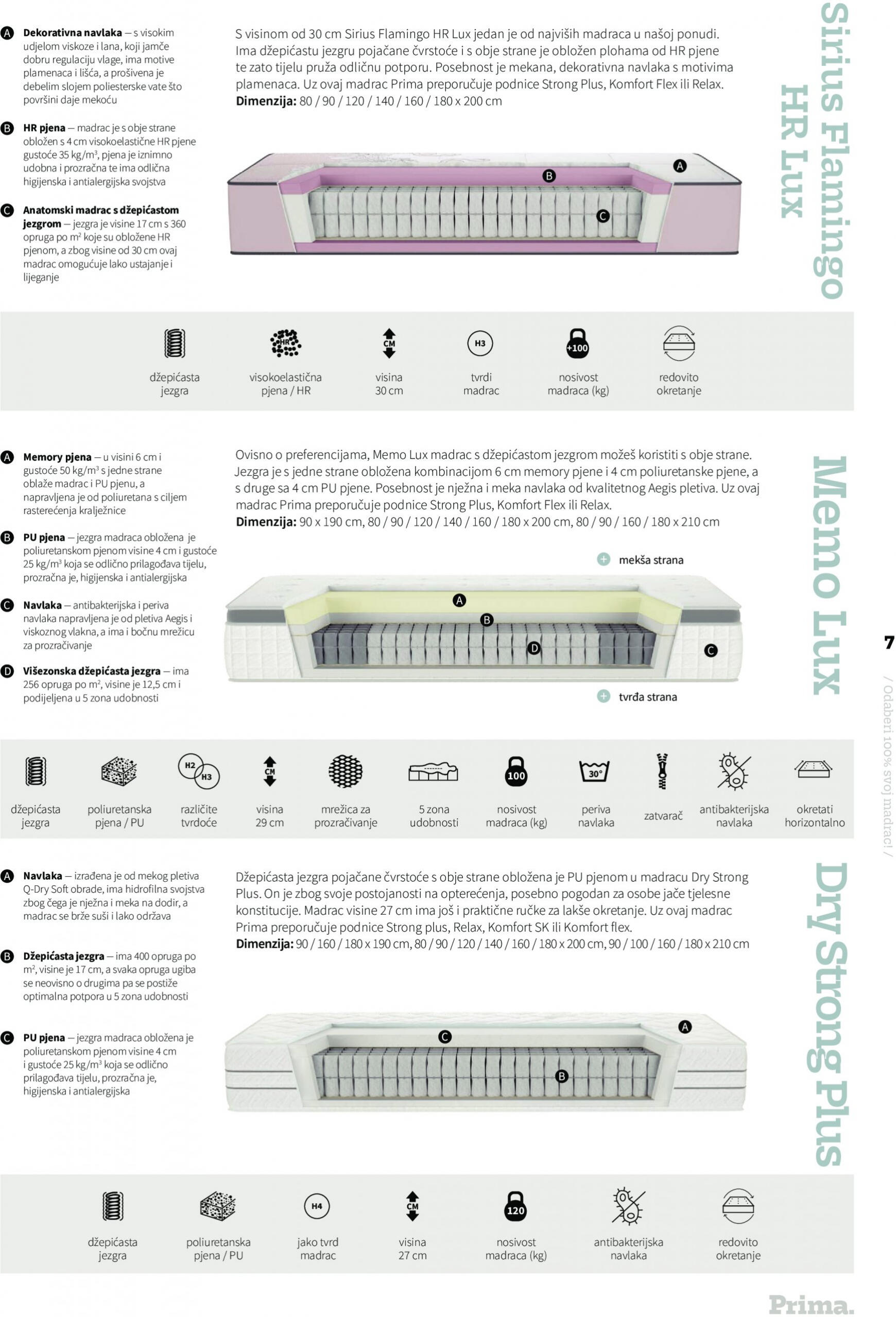 prima - Prima - Prima katalog spavanja 2023. vrijedi od 29.11.2023 - page: 7