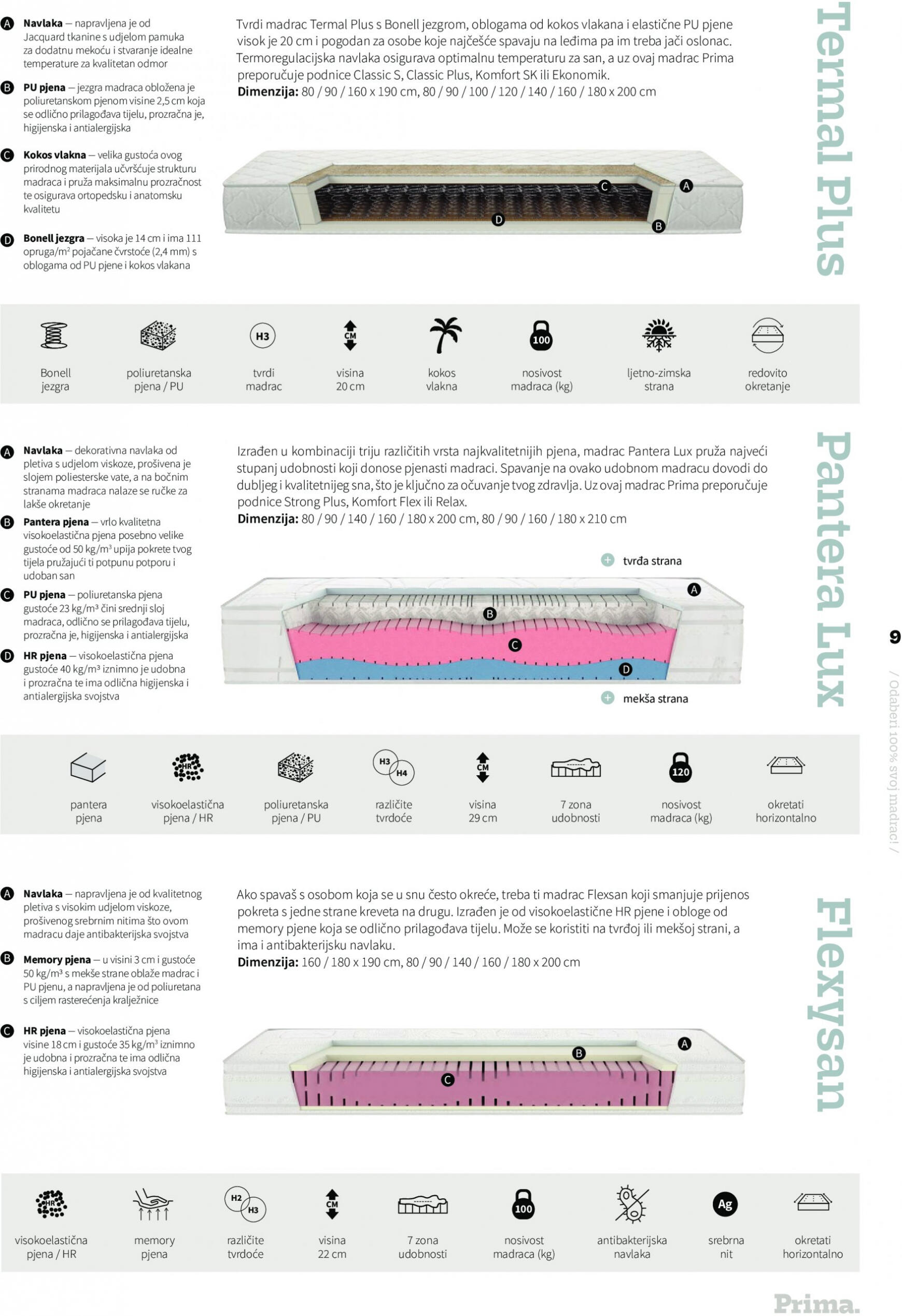 prima - Prima - Prima katalog spavanja 2023. vrijedi od 29.11.2023 - page: 9