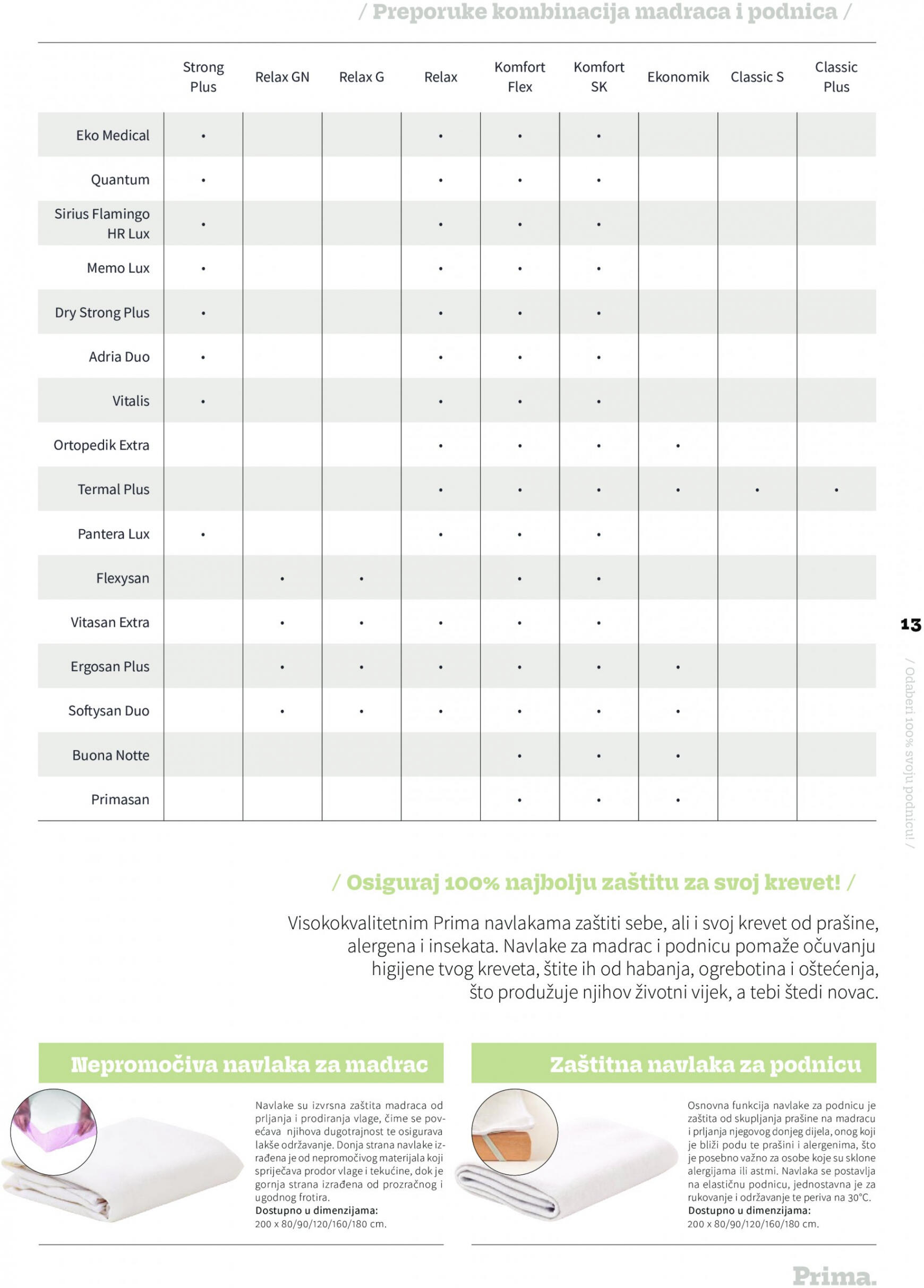 prima - Prima - Prima katalog spavanja 2023. vrijedi od 29.11.2023 - page: 13