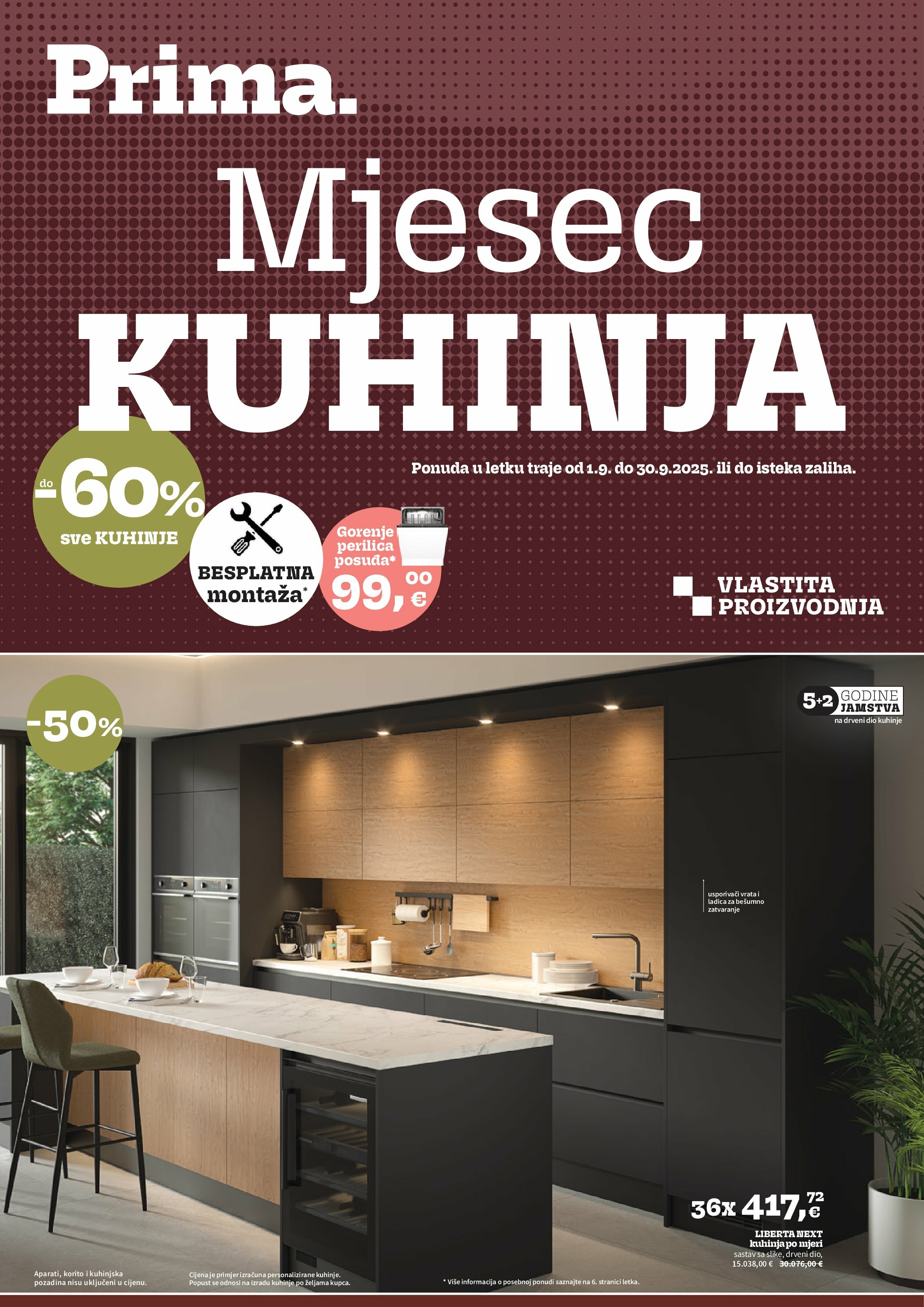 prima - Prelistajte katalog Prima - Mjesec kuhinha, vrijedi od 01.09. do 30.09.