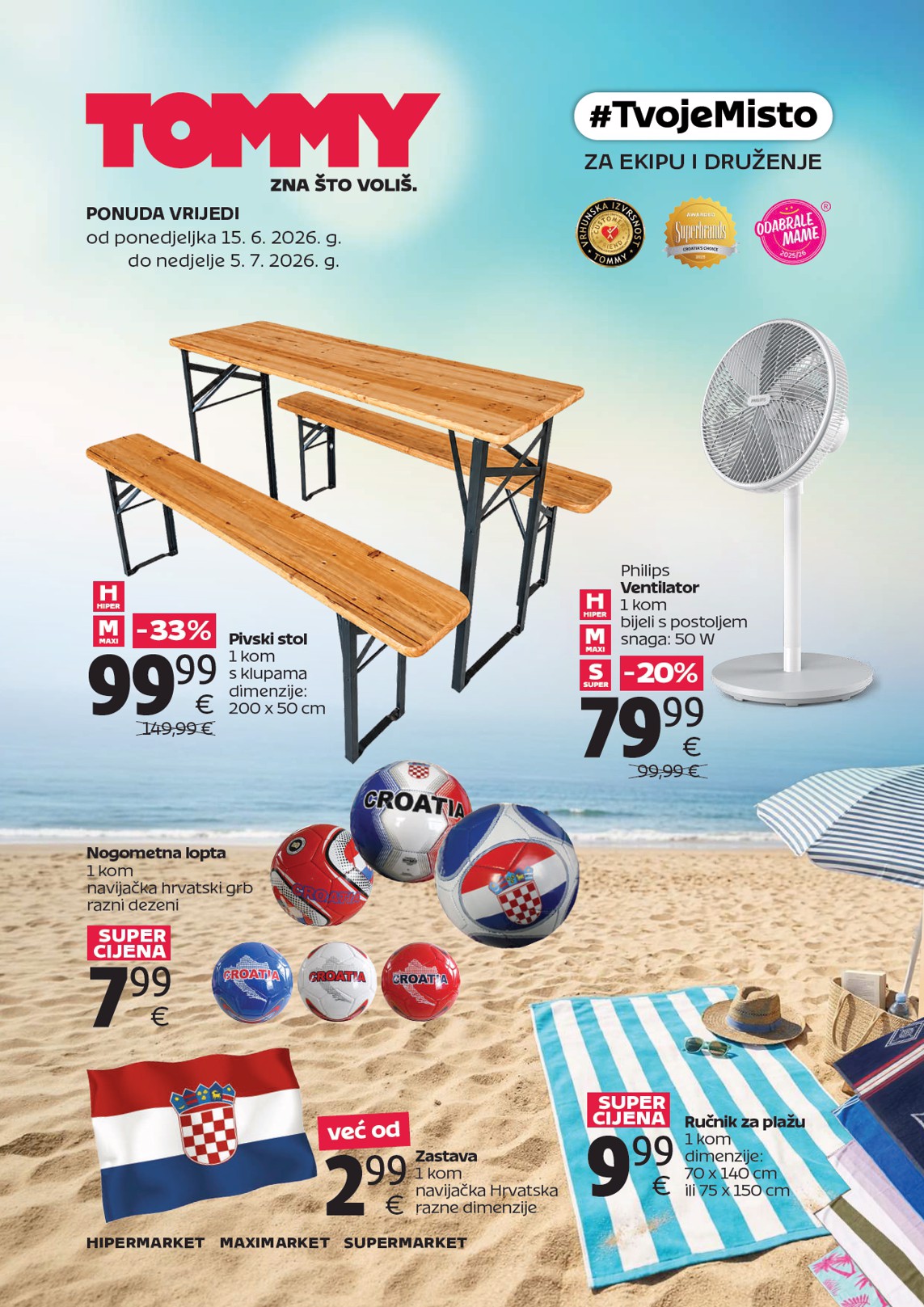 tommy - Aktualni katalog Tommy - #TvojeMisto za lito od ponedjeljka, 15.06.2026 do nedjelje, 05.07.2026