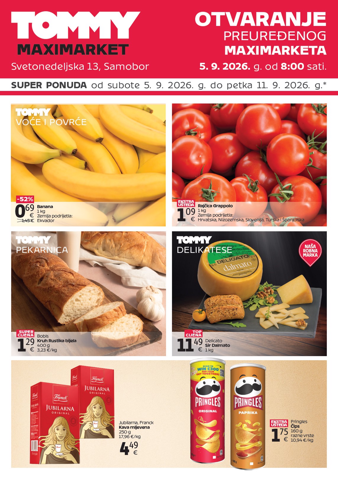 tommy - Novi Tommy - Super ponuda povodom otvaranja u Samoboru katalog od subote, 05.09.2026 do petka, 11.09.2026
