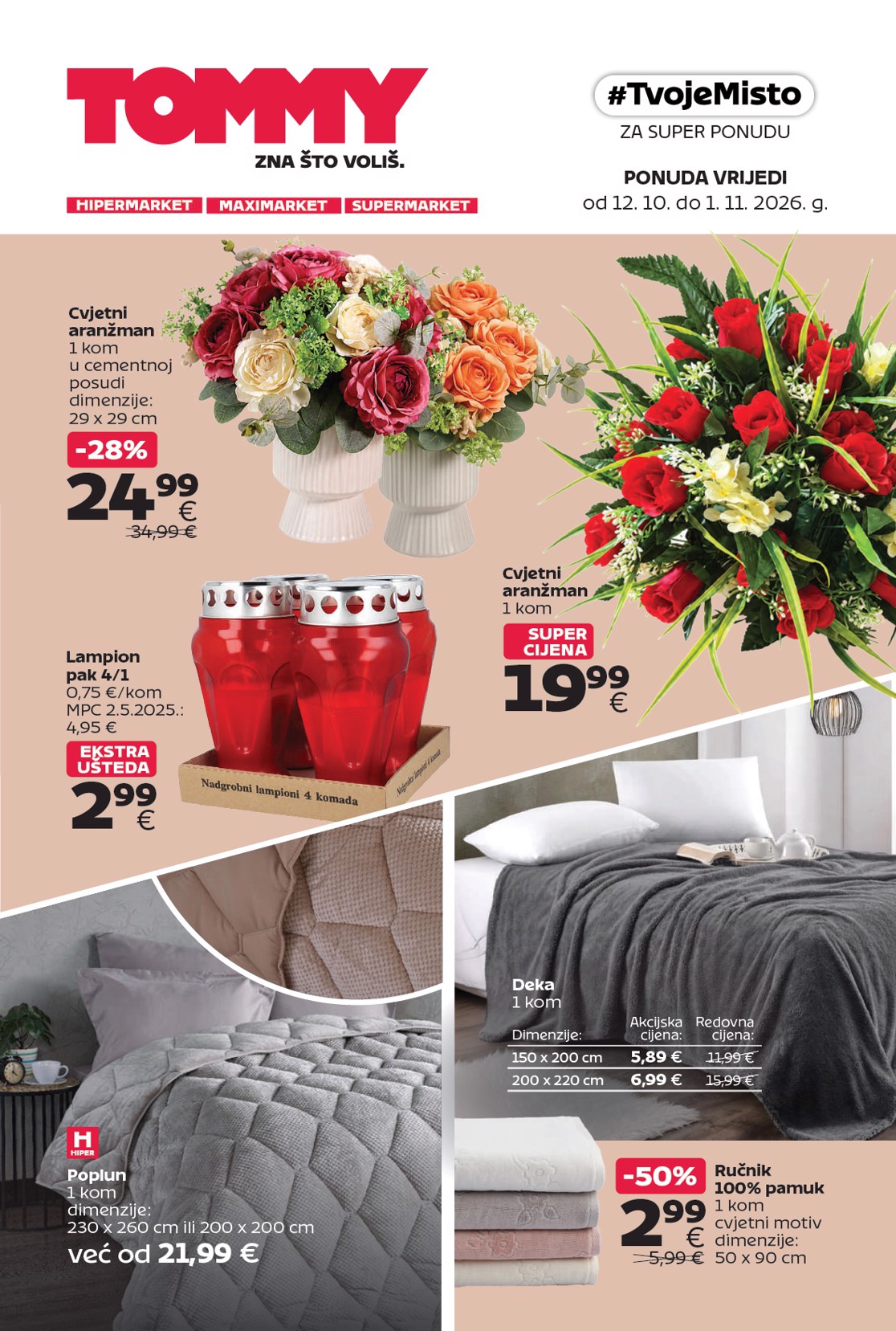 tommy - Aktualni katalog Tommy - #TvojeMisto za super ponudu od ponedjeljka, 12.10.2026 do nedjelje, 01.11.2026