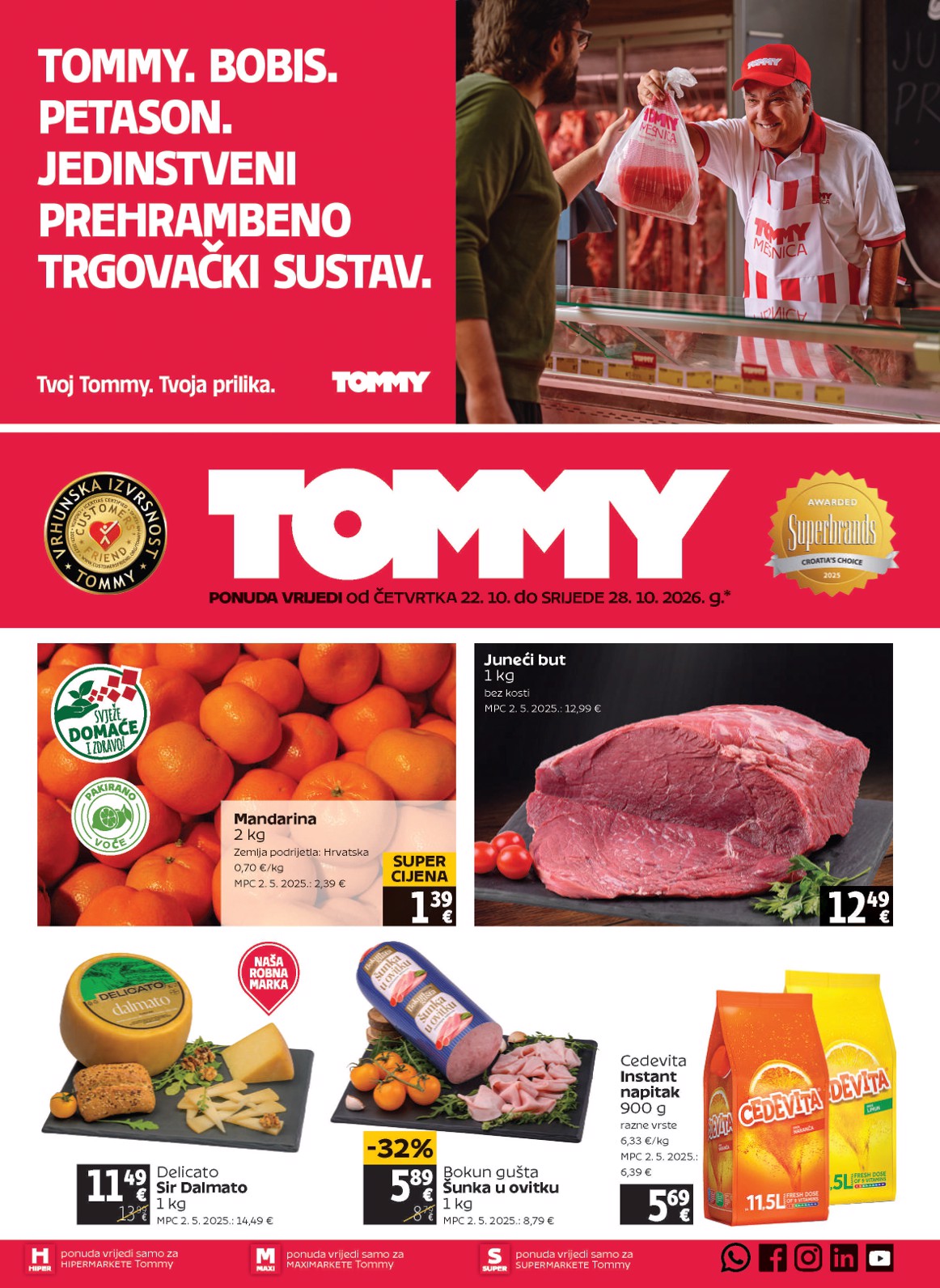 tommy - Novi Tommy katalog od četvrtka, 22.10.2026 do srijede, 28.10.2026