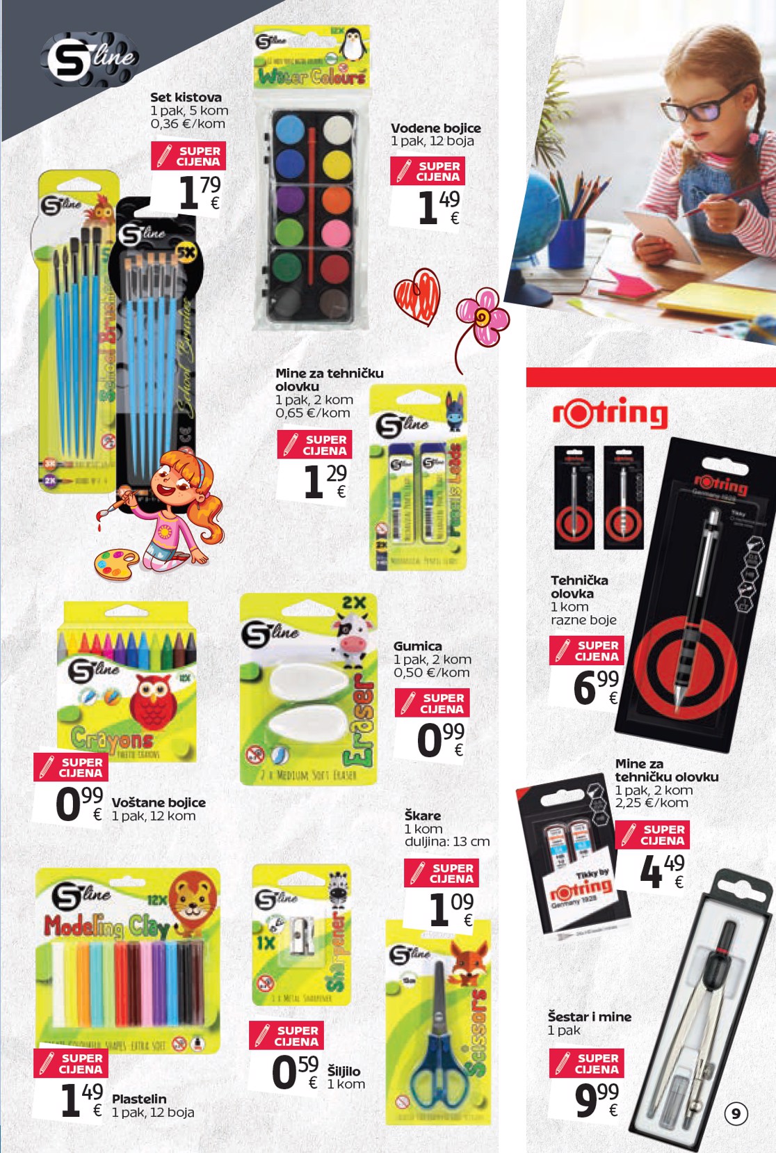 tommy - Prelistajte katalog Tommy - Super ponuda za školarce, vrijedi od 18.08. do 14.09. - page: 9