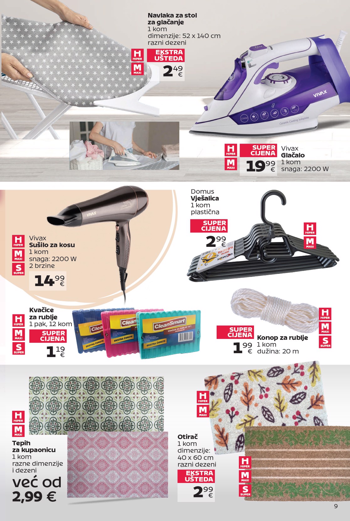 tommy - Prelistajte katalog Tommy - Super ponuda za domaćinstvo, vrijedi od 22.09. do 19.10. - page: 9