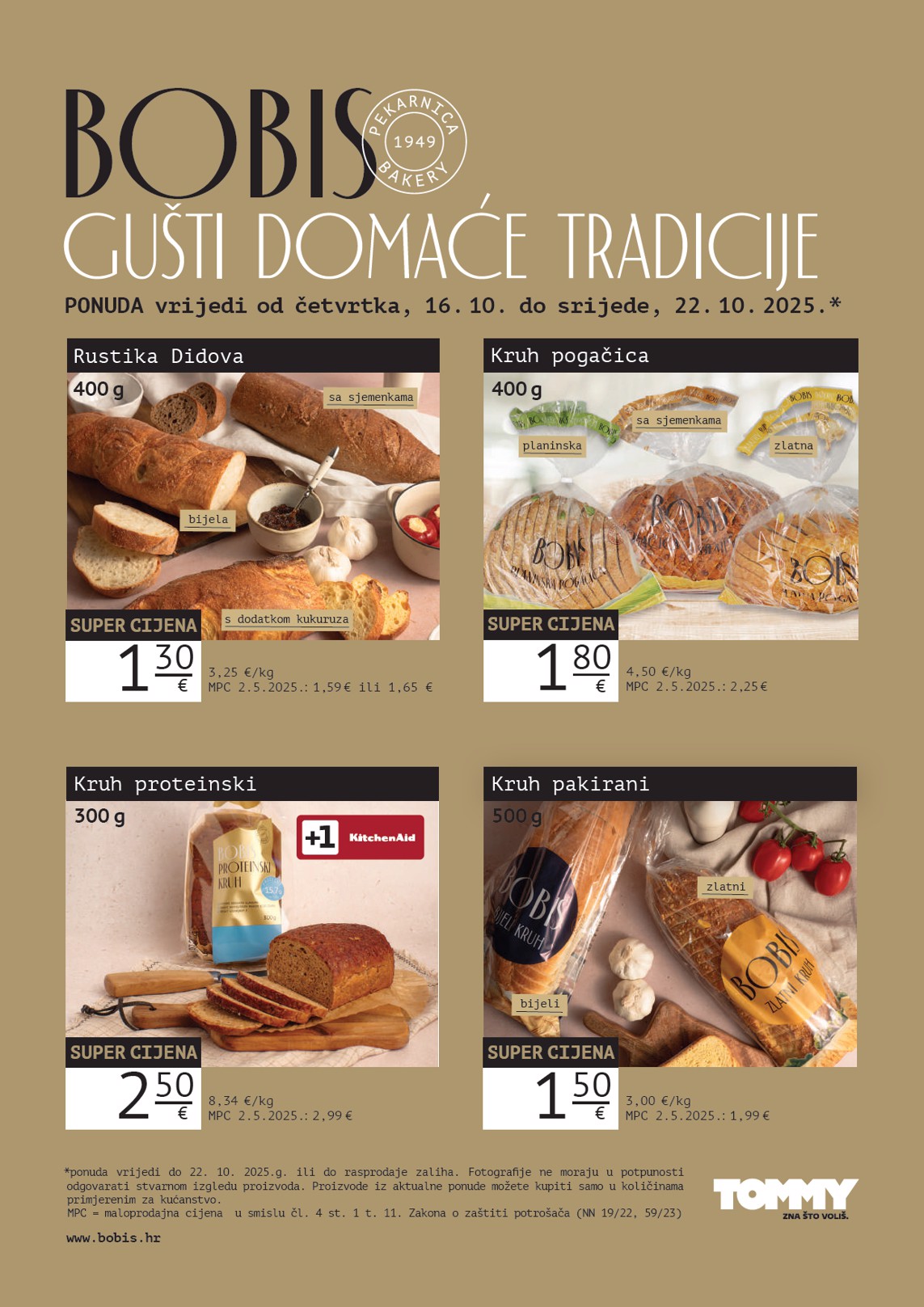 tommy - Prelistajte katalog Tommy - Bobis Super ponuda, vrijedi od 16.10. do 22.10. - page: 1