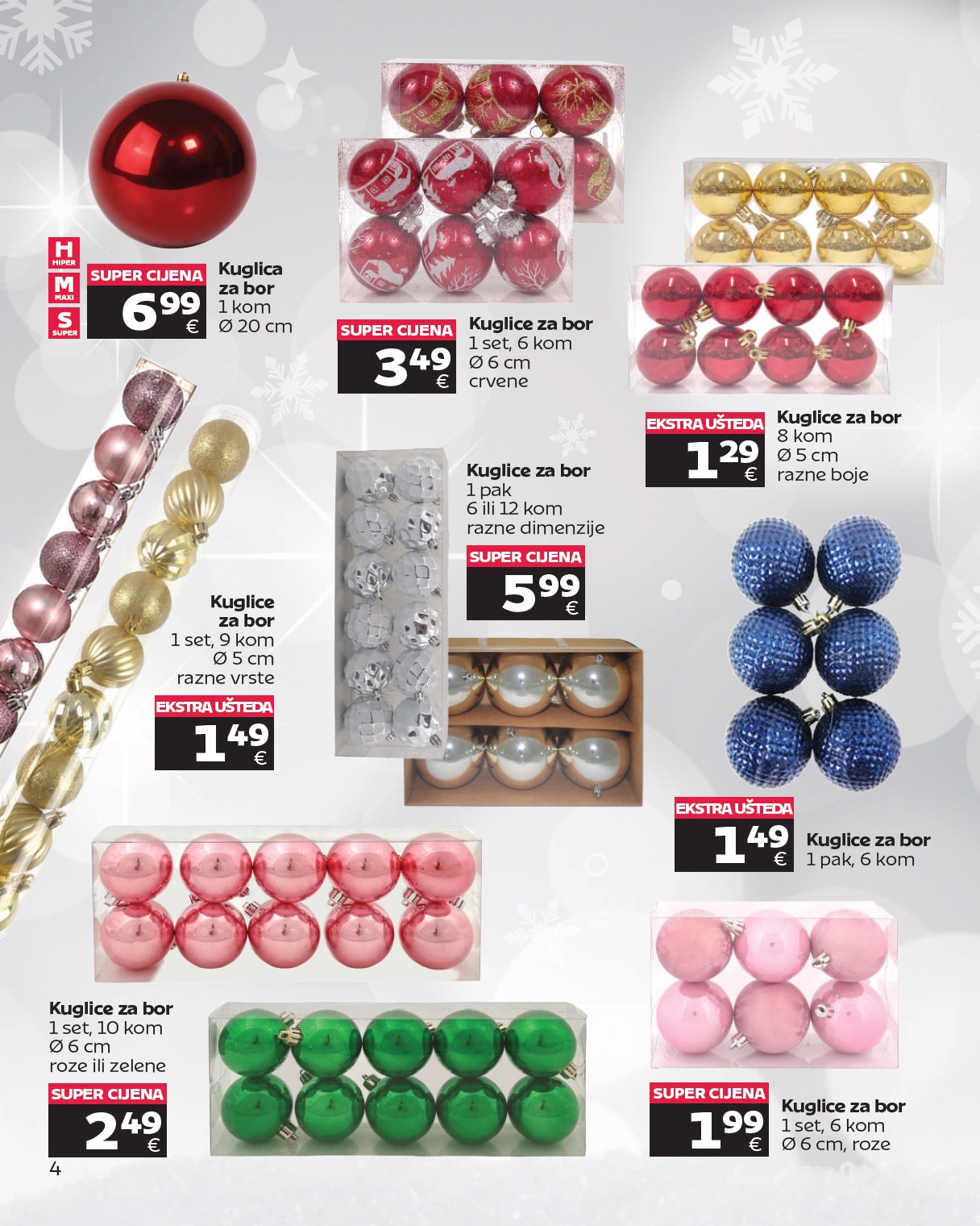 tommy - Prelistajte katalog Tommy - Super ponuda božićnih ukrasa, vrijedi od 24.11. do 21.12. - page: 4