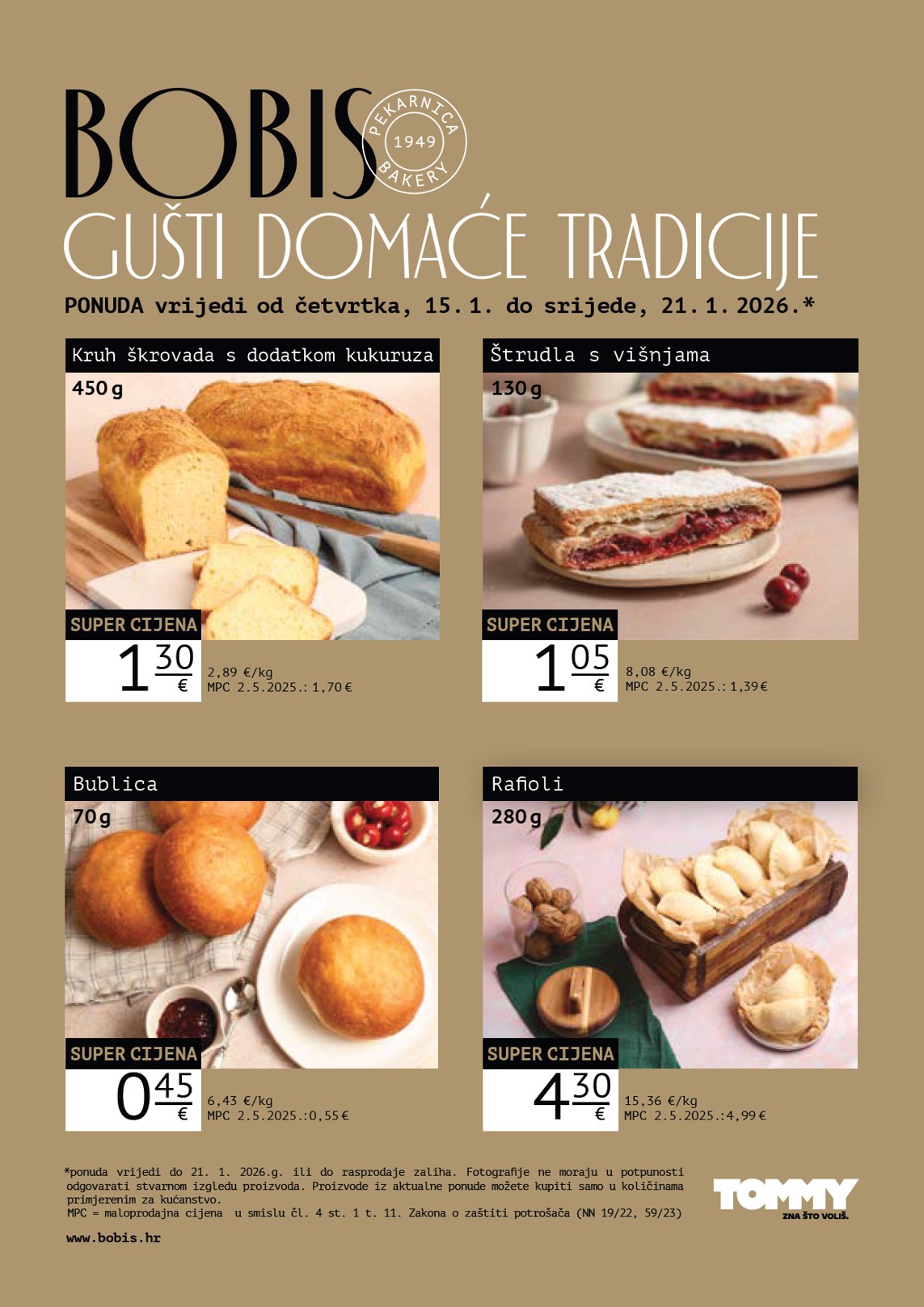 tommy - Prelistajte katalog Tommy - Bobis Super ponuda, vrijedi od 15.01. do 21.01.
