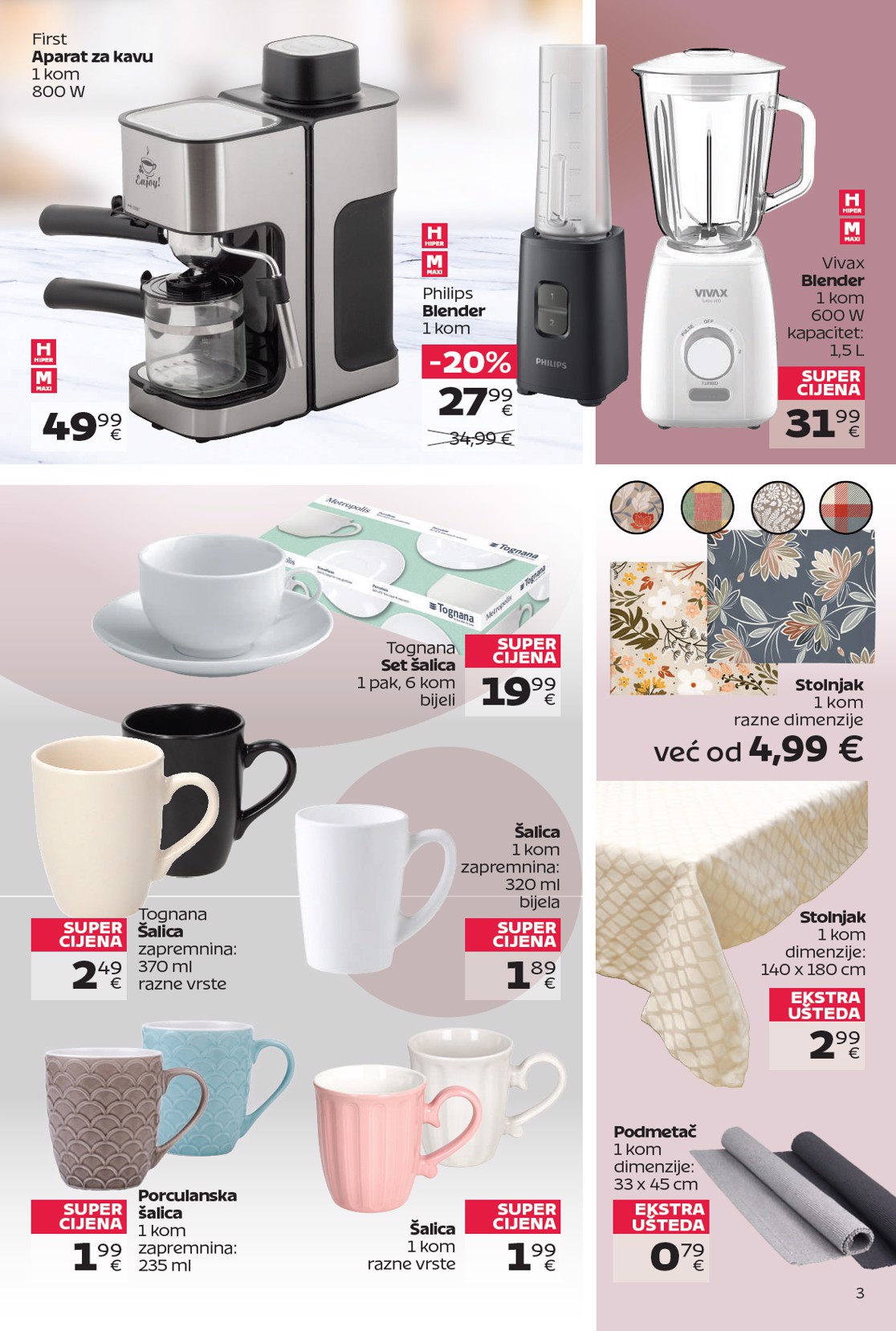 tommy - Prelistajte katalog Tommy - Super ponuda za domaćinstvo, vrijedi od 12.01. do 08.02. - page: 3