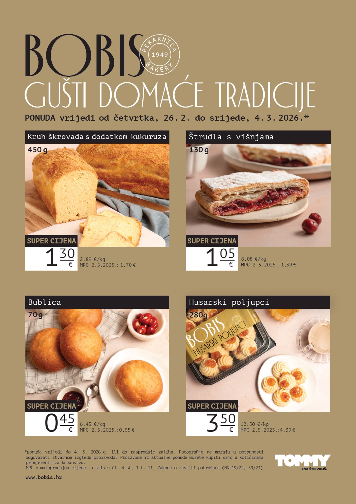 tommy - Prelistajte katalog Tommy - Bobis Super ponuda, vrijedi od 26.02.2026 do 04.03.2026